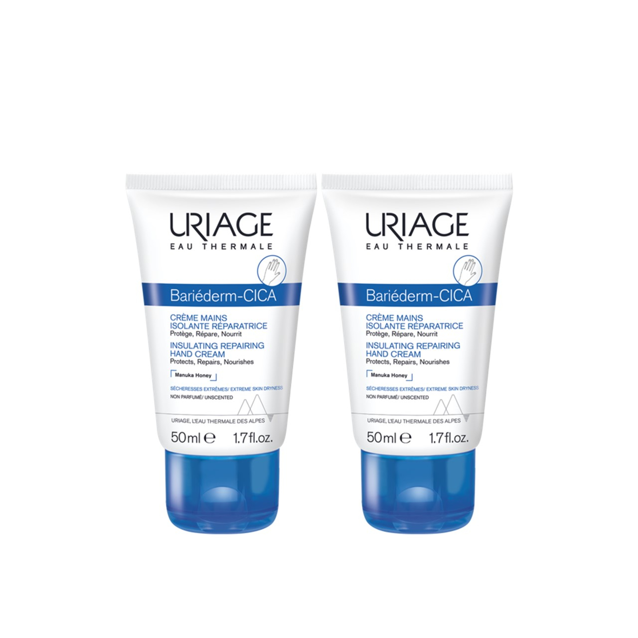 Uriage Bariéderm-CICA Insulating Repairing Hand Cream 50ml x2