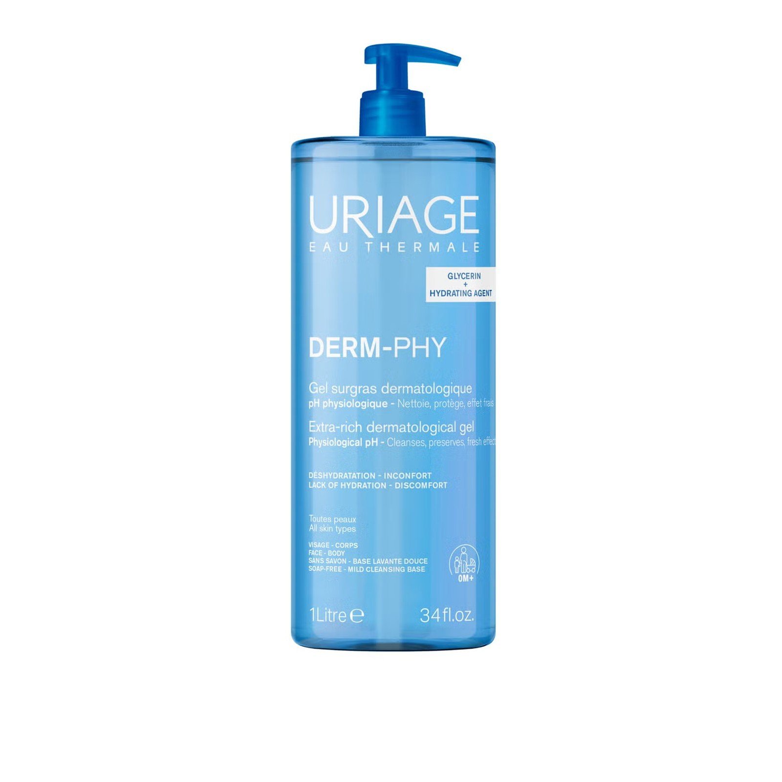 Uriage Derm-Phy Extra-Rich Dermatological Gel 1L