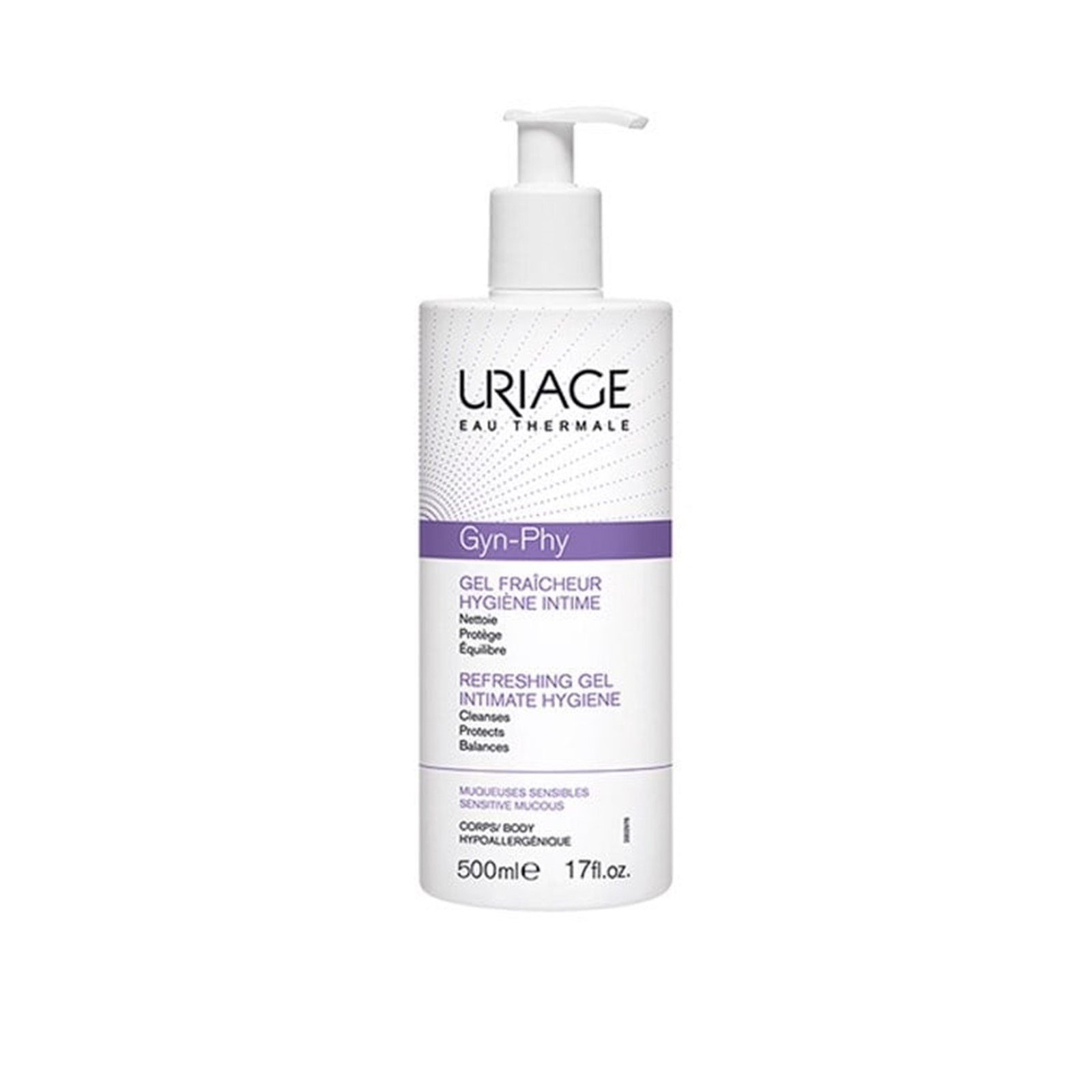 Uriage Gyn-Phy Intimate Hygiene Refreshing Gel 500ml (16.91fl oz)