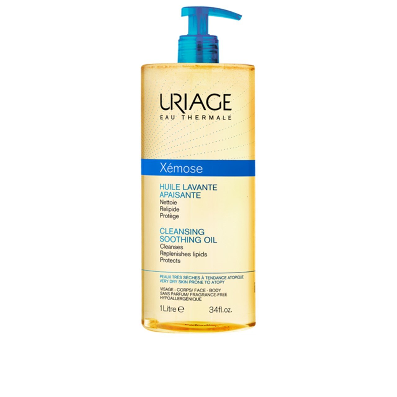 Uriage Xémose Cleansing Soothing Oil 1L (33.81fl oz)