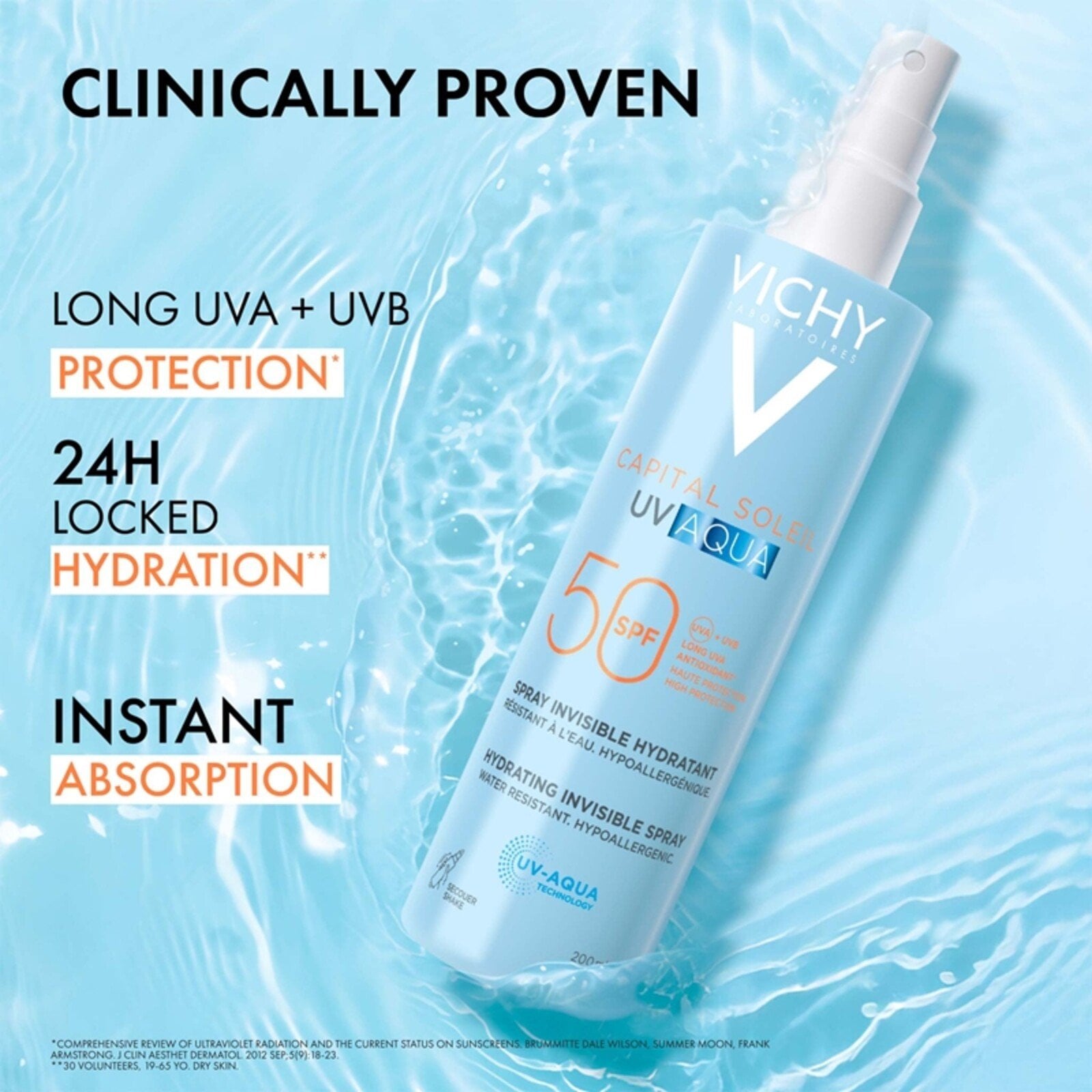 Vichy Capital Soleil UV Aqua Hydrating Invisible Spray SPF50 200ml