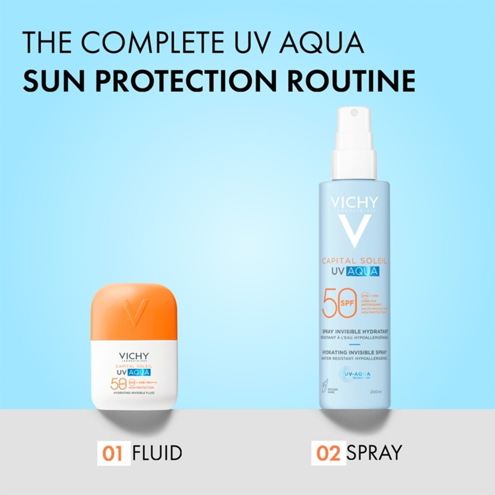 Vichy Capital Soleil UV Aqua Hydrating Invisible Spray SPF50 200ml