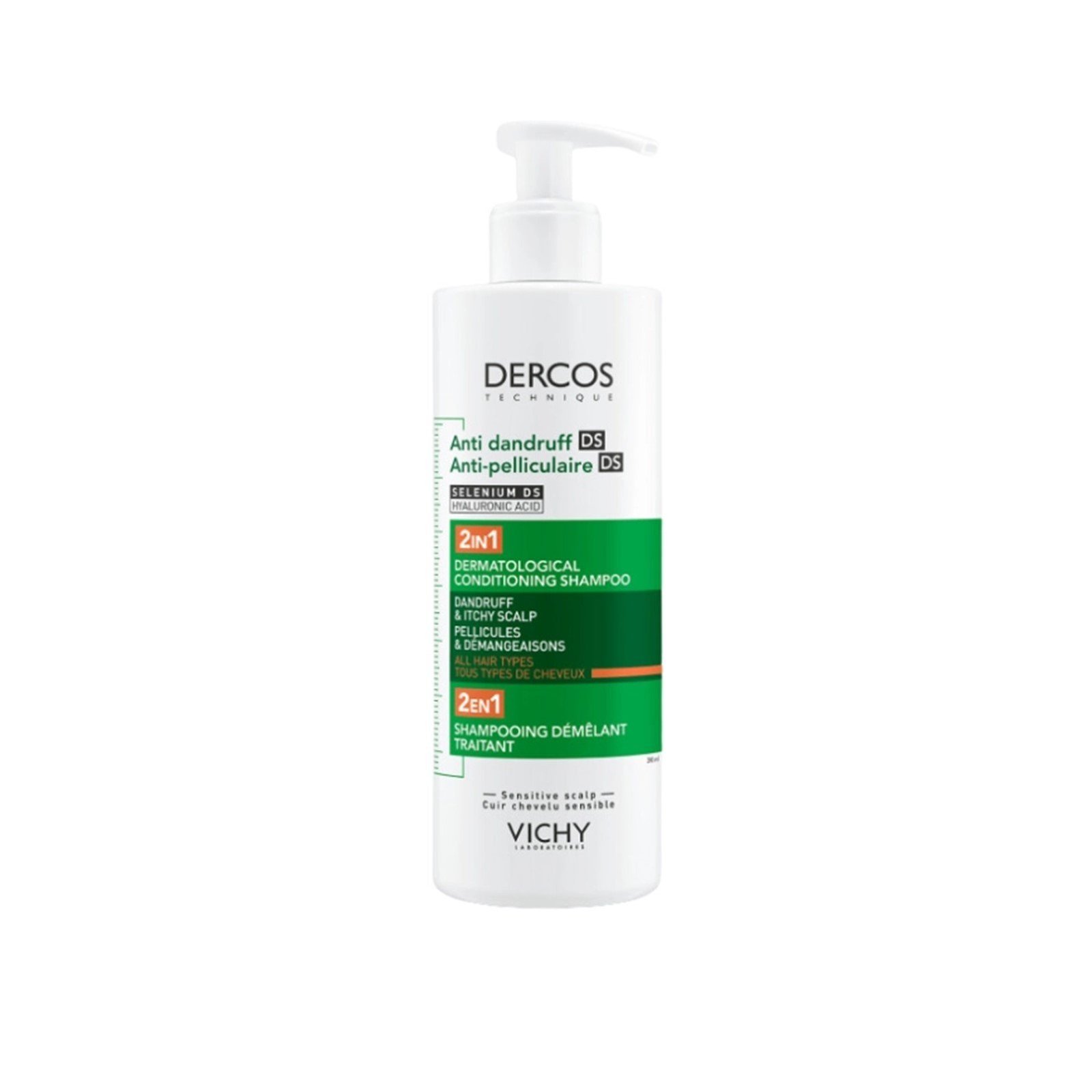 Vichy Dercos Anti-Dandruff DS 2-in-1 Dermatological Conditioning Shampoo