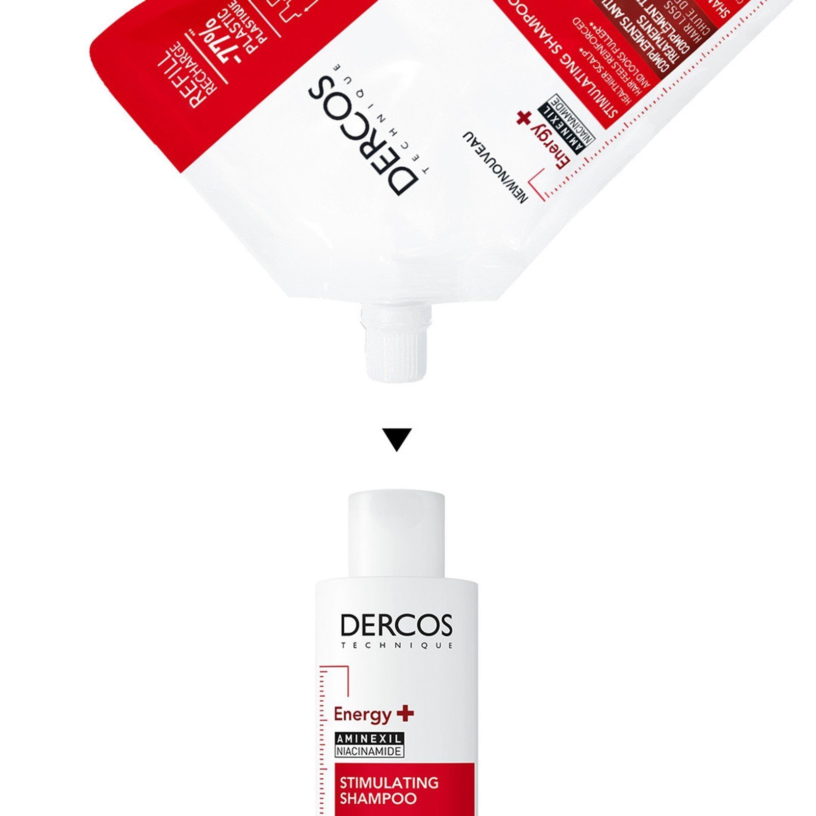 Vichy Dercos Energising Stimulating Shampoo Refill 500ml