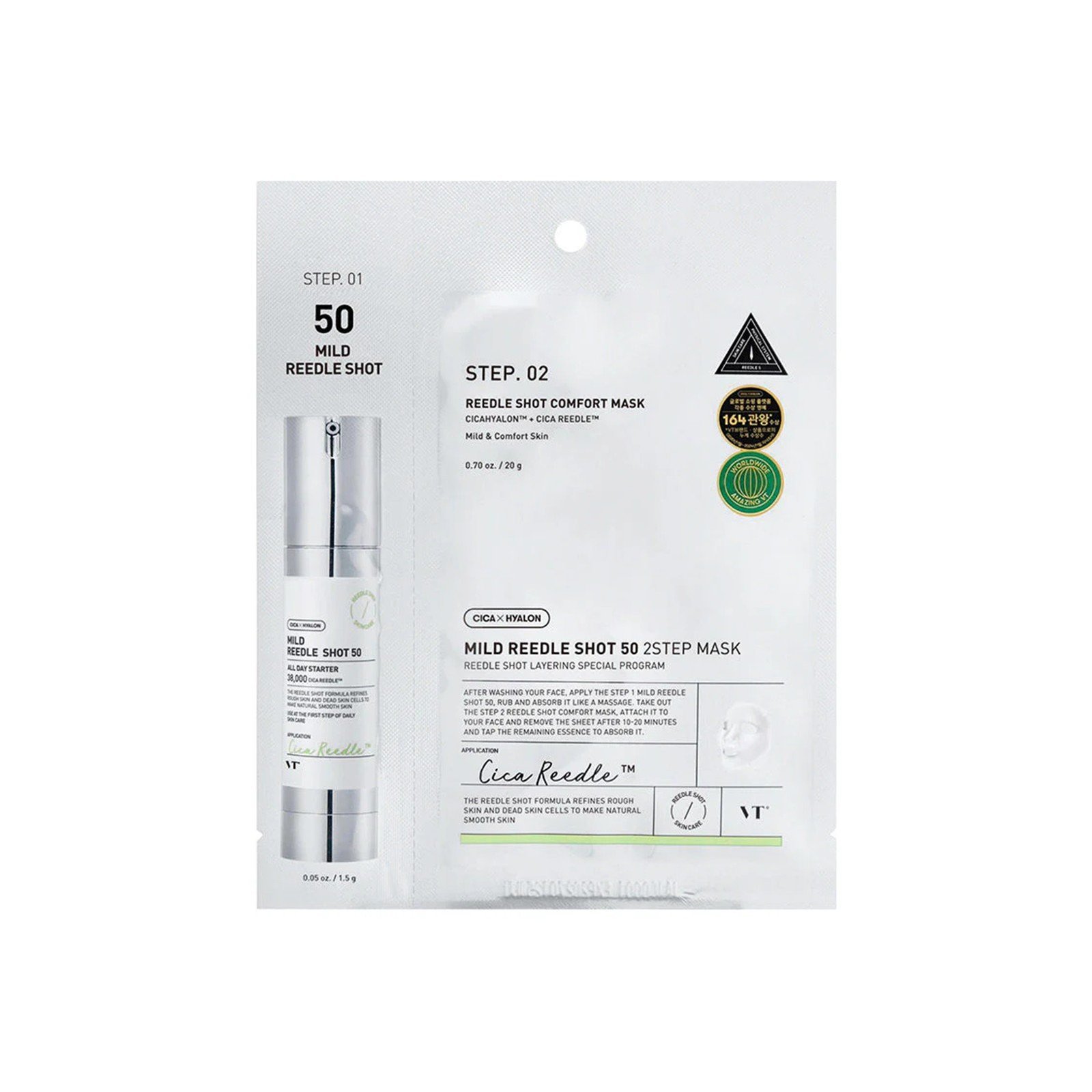 VT Cosmetics Cica Reedle Shot 50 2-Step Mask
