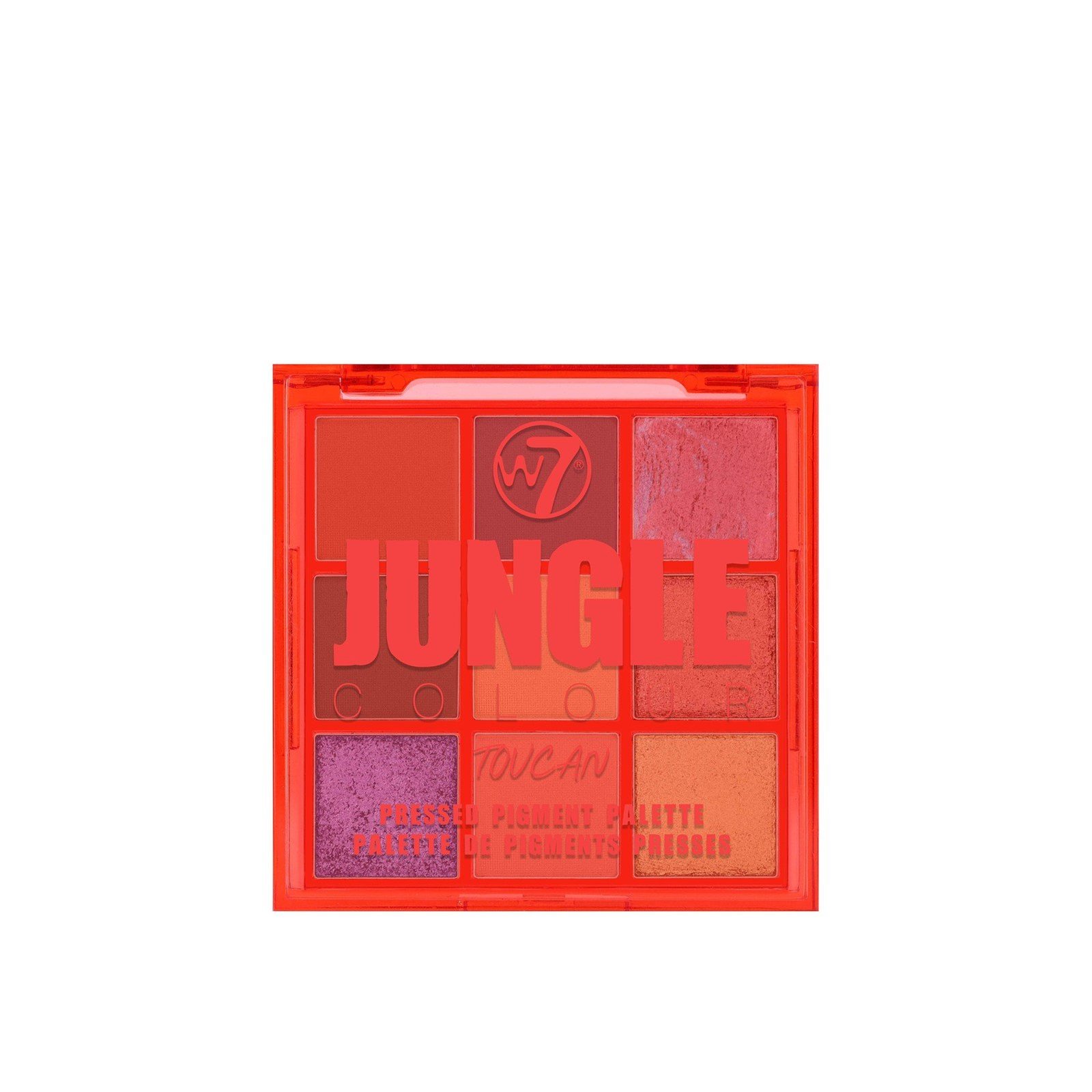W7 Makeup Jungle Colour Toucan Pressed Pigment Palette 8.1g (0.28 oz)
