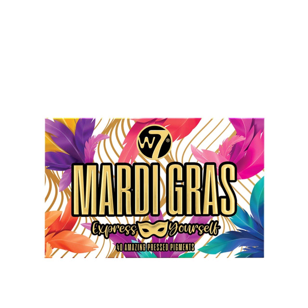 W7 Makeup Mardi Gras Express Yourself Pressed Pigments Palette
