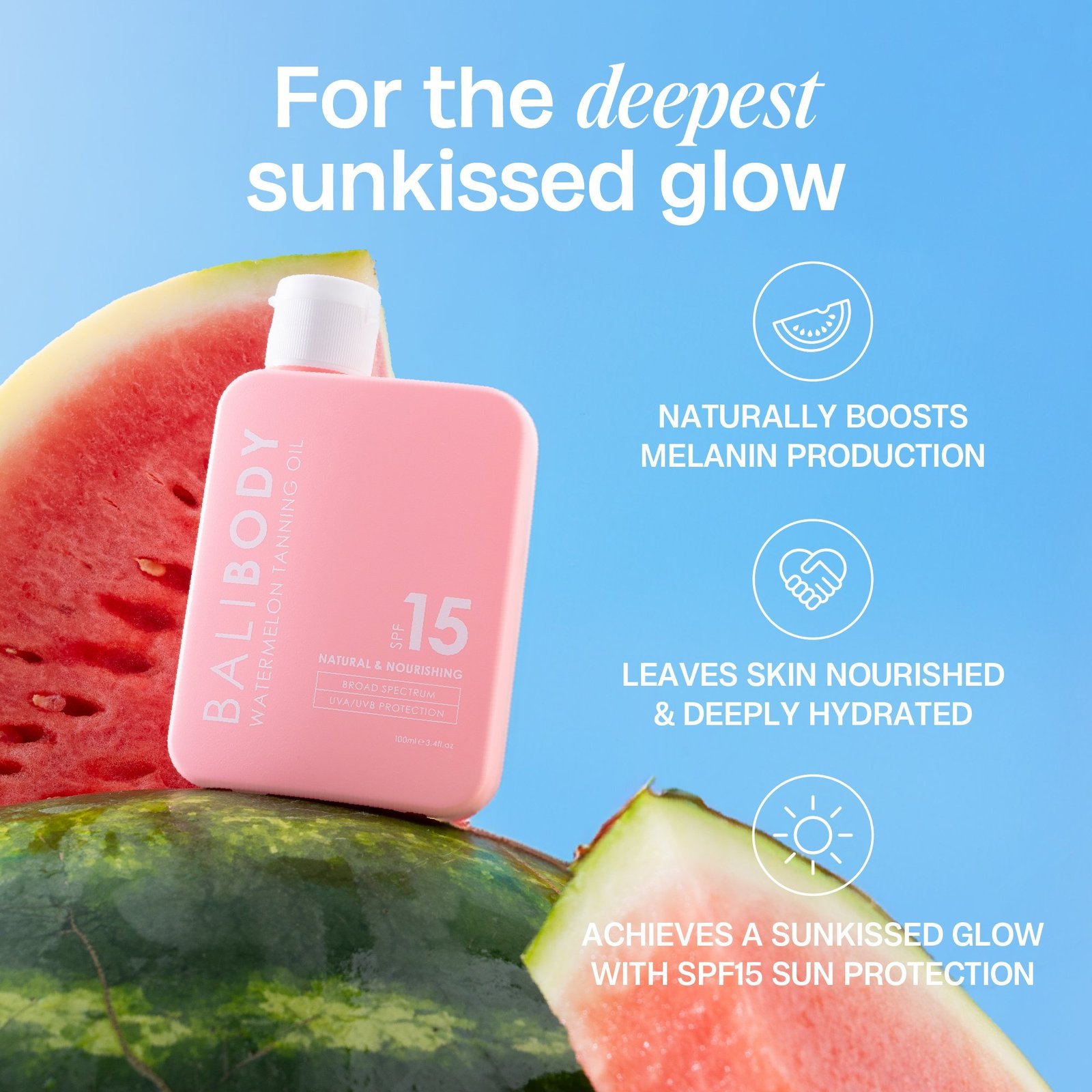 Bali Body Watermelon Tanning Oil SPF15 100ml