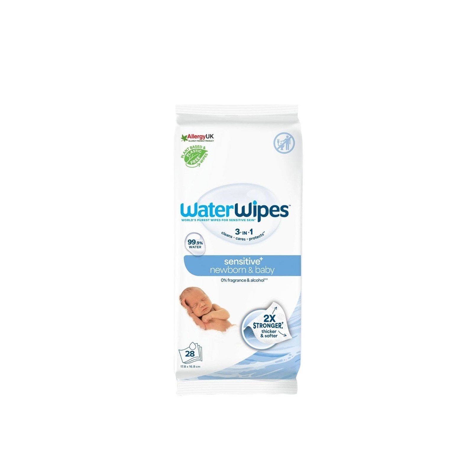 WaterWipes Sensitive+ Newborn & Baby Wipes