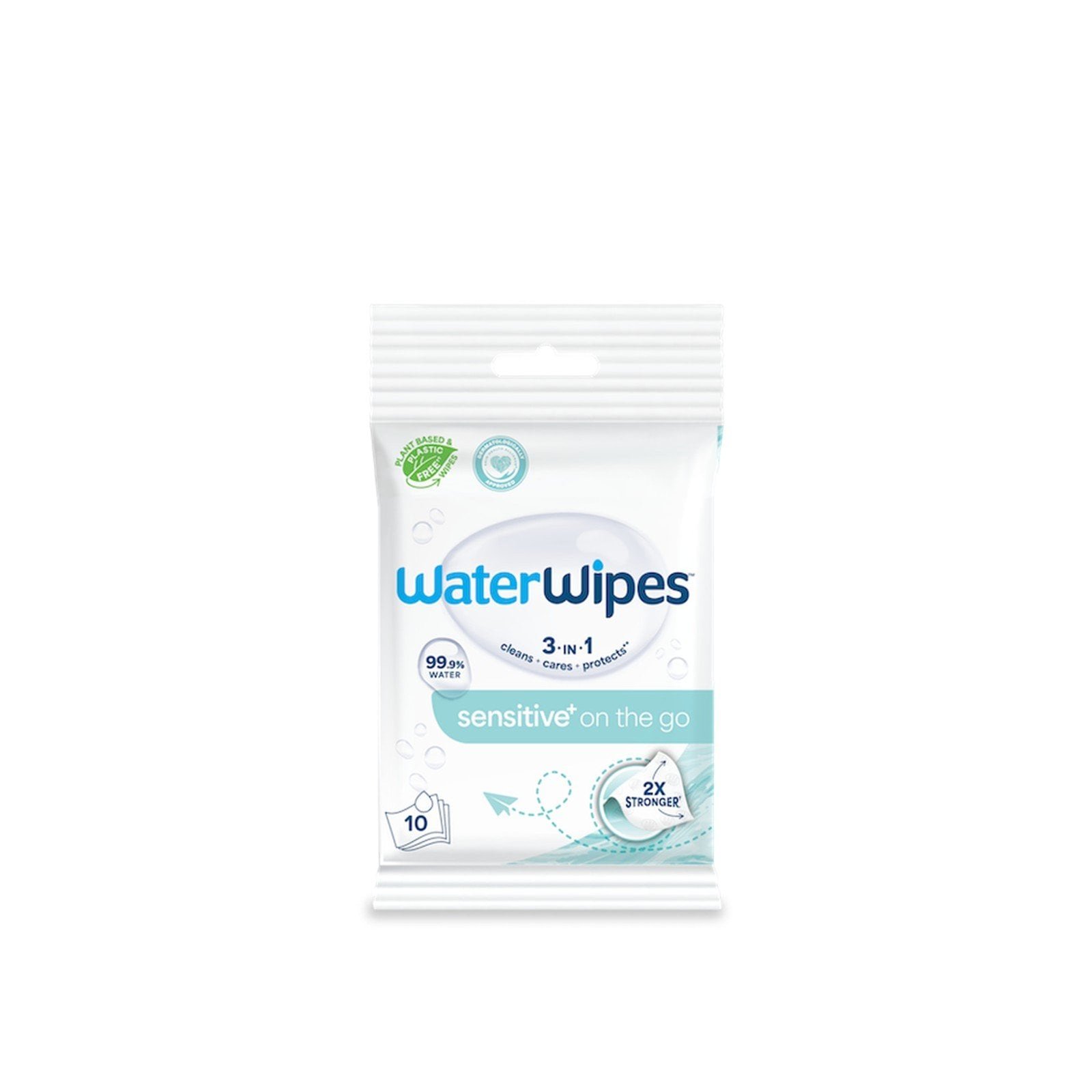 WaterWipes Sensitive+ On the Go Wipes x10