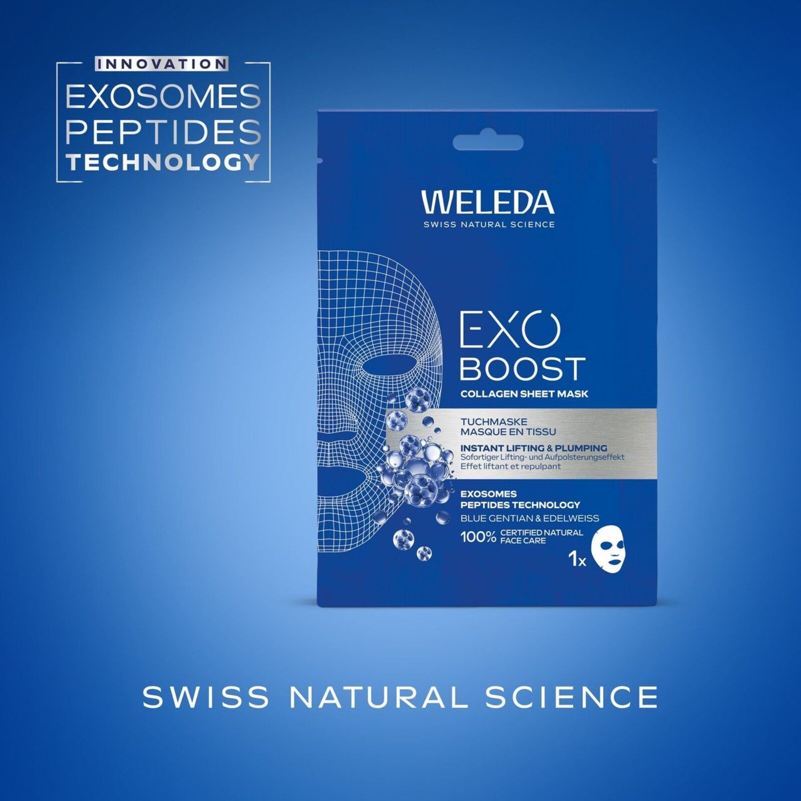 Weleda Exo Boost Collagen Sheet Mask x1