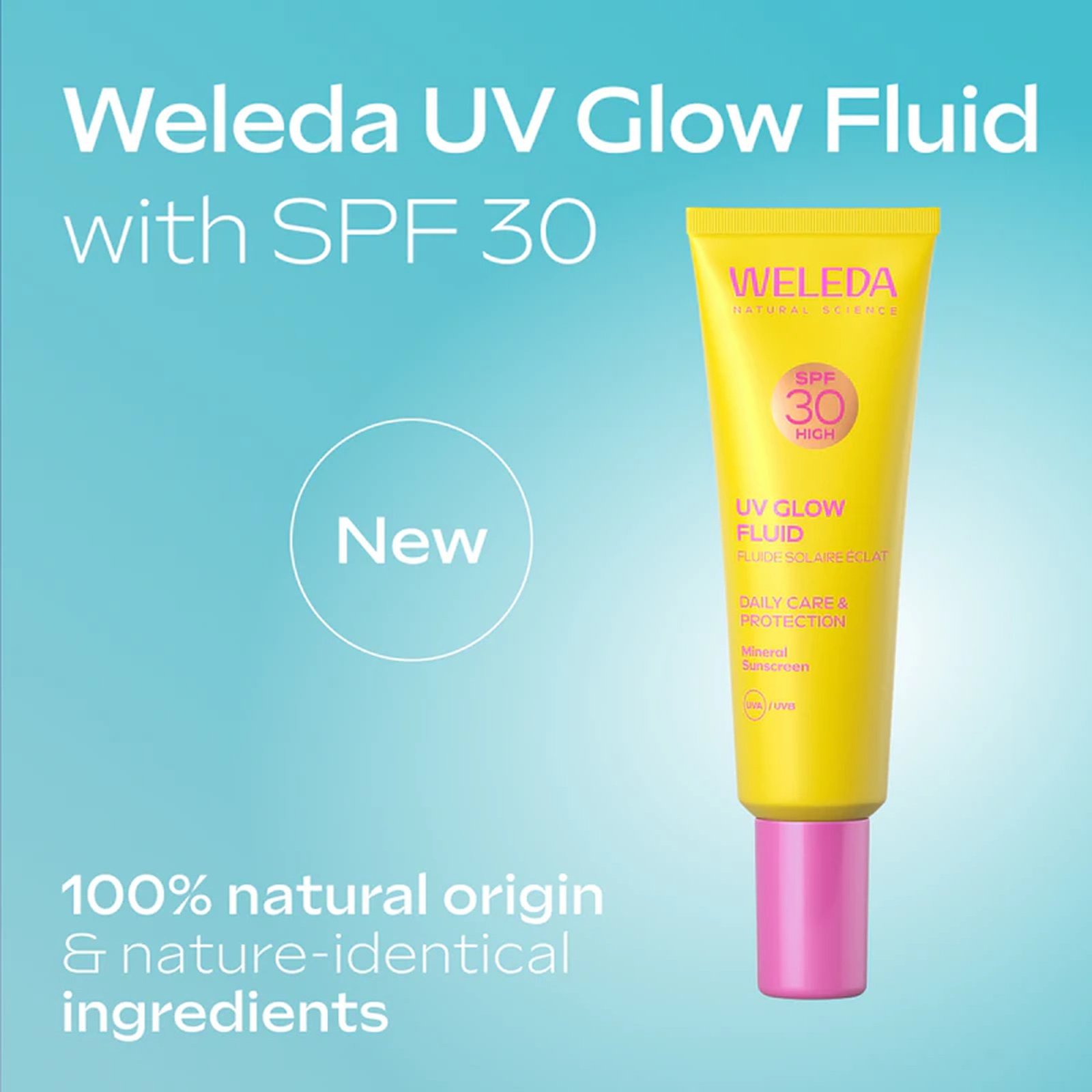 Weleda UV Glow Fluid Mineral Sunscreen SPF30 30ml