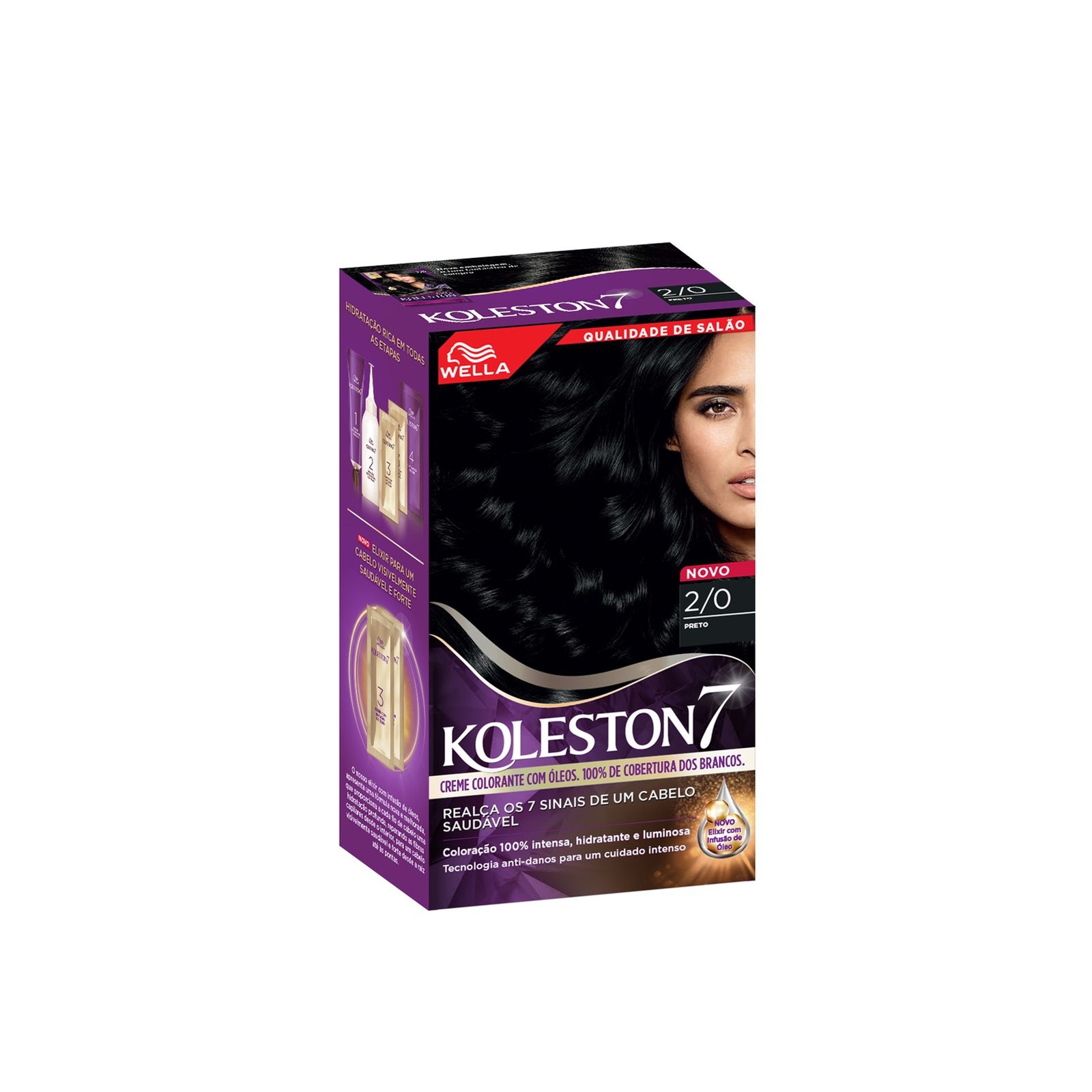 Wella Koleston 2/0 Black Permanent Hair Color