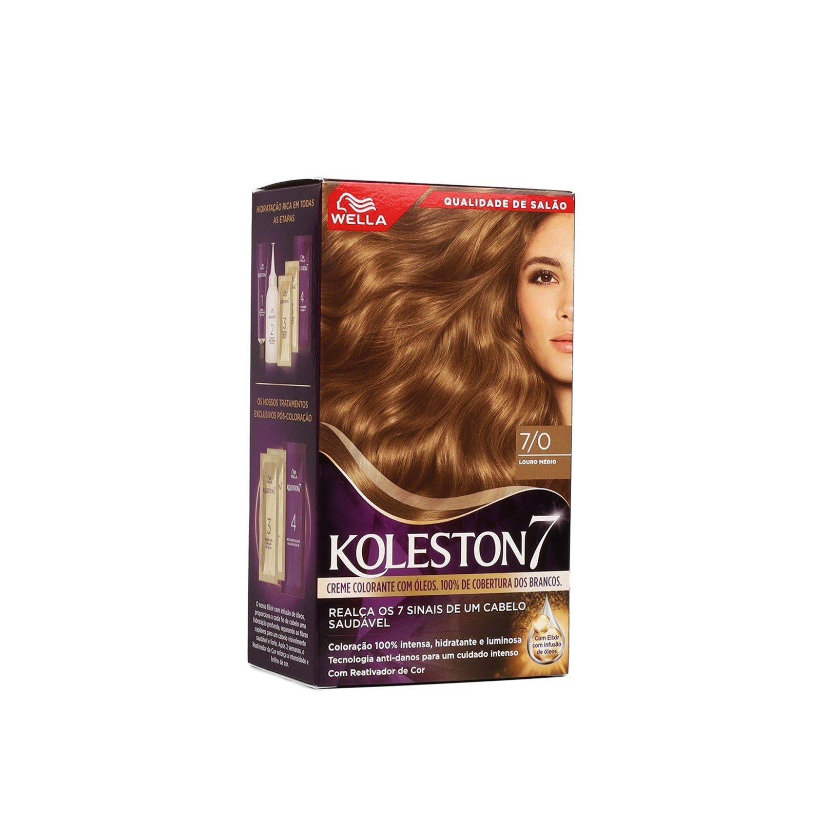 Wella Koleston 7/0 Medium Blonde Permanent Hair Color