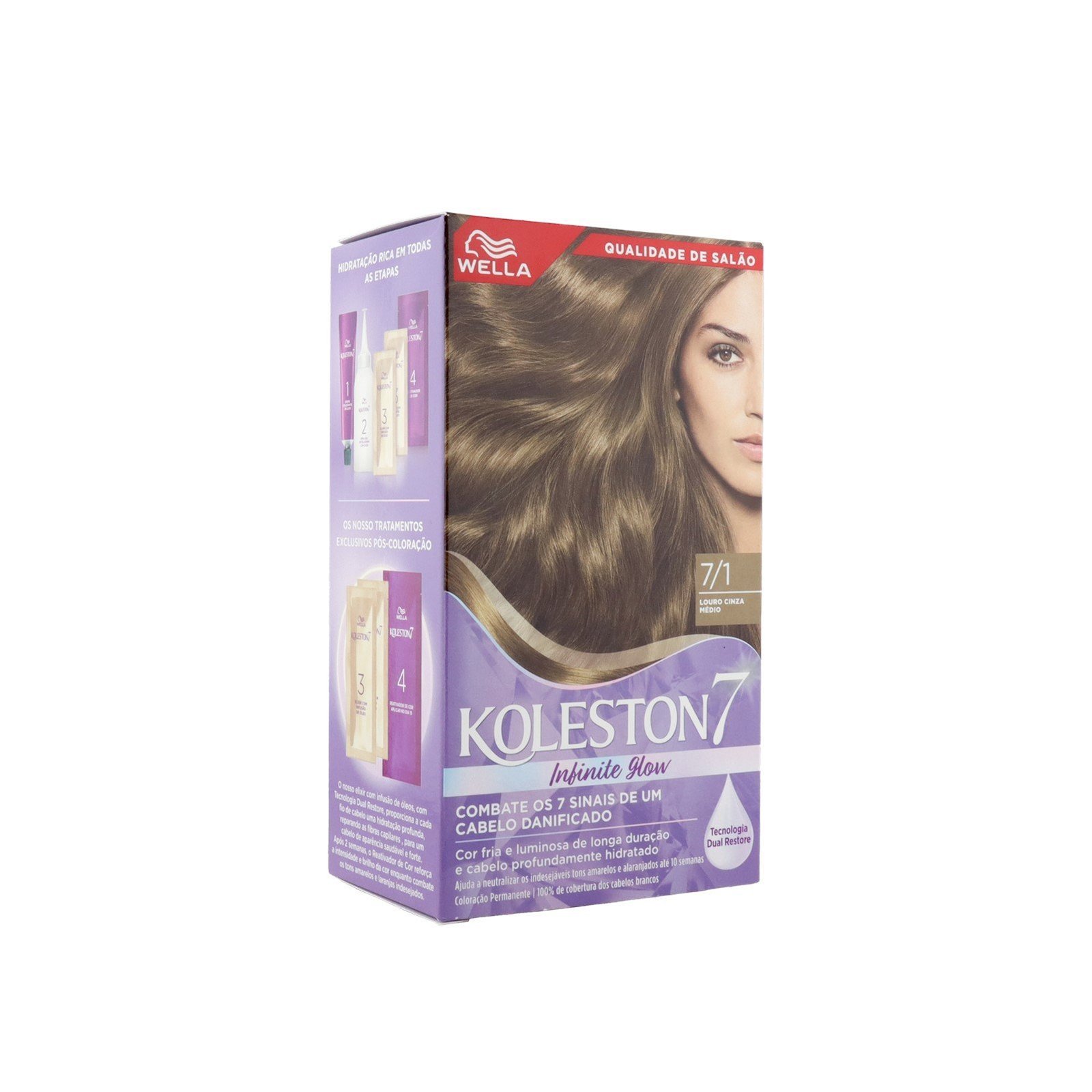 Wella Koleston 7/1 Medium Ash Blonde Permanent Hair Color