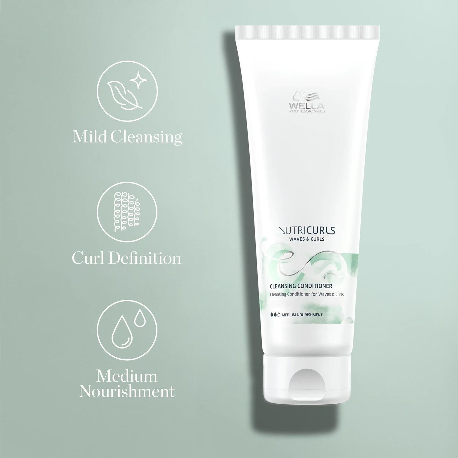 Wella Nutricurls Waves & Curls Cleansing Conditioner 250ml (8.45floz)