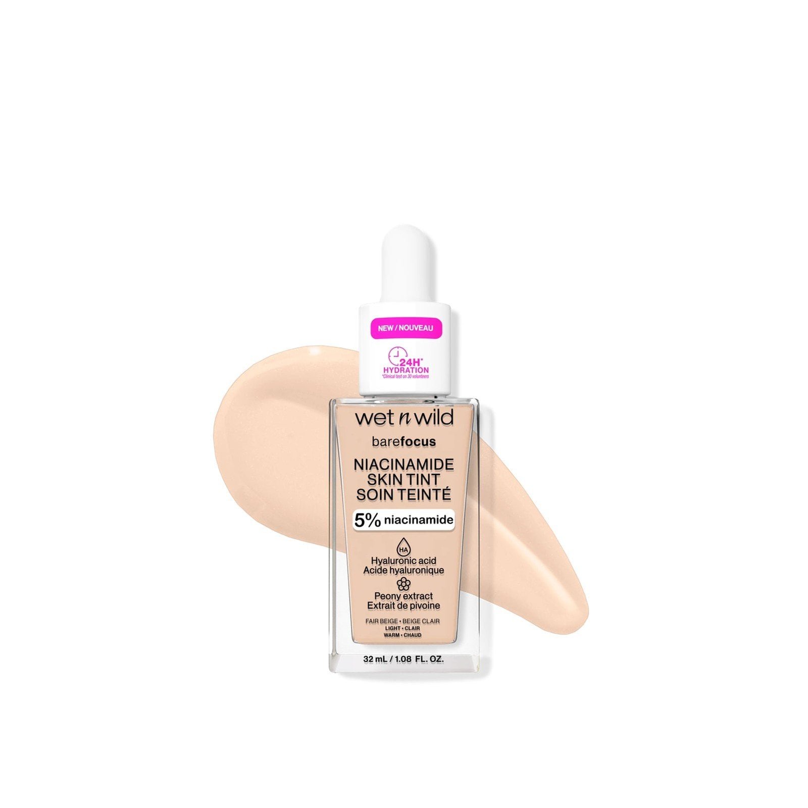 Wet n Wild Bare Focus Niacinamide Skin Tint Fair Beige 32ml
