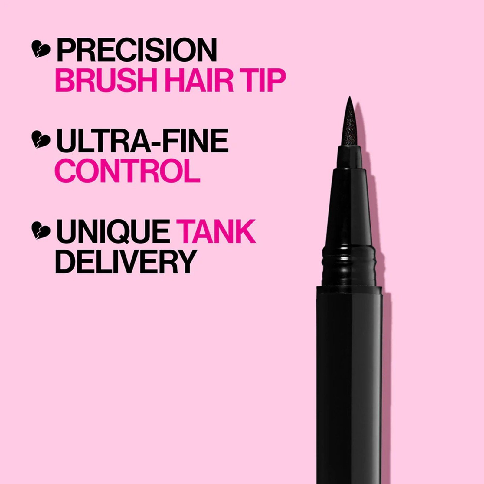 Wet n Wild Breakup Proof Waterproof Liquid Eyeliner Ultra Black 0.9ml