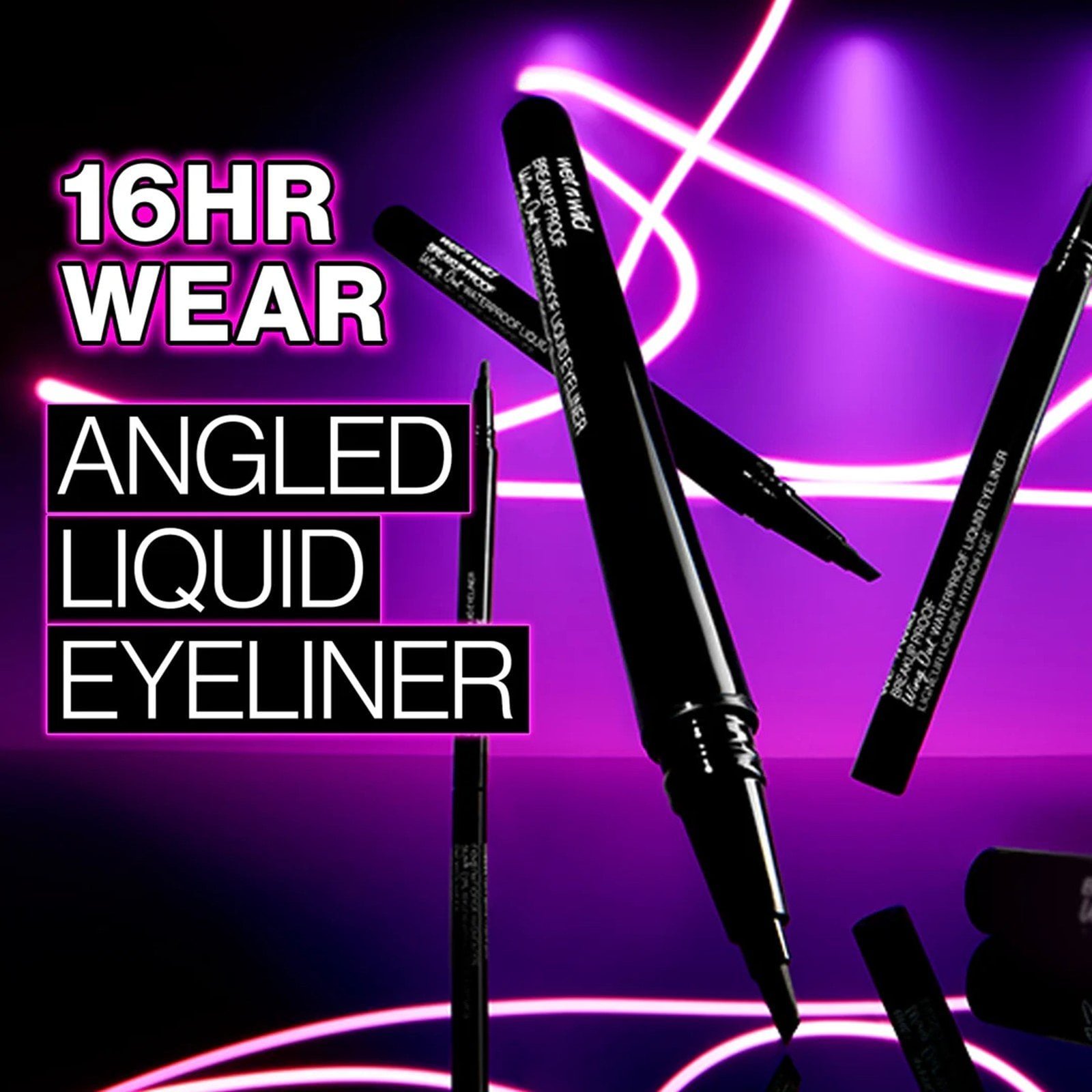 Wet n Wild Breakup Proof Wing Out Waterproof Liquid Eyeliner Ultra Black 0.9ml