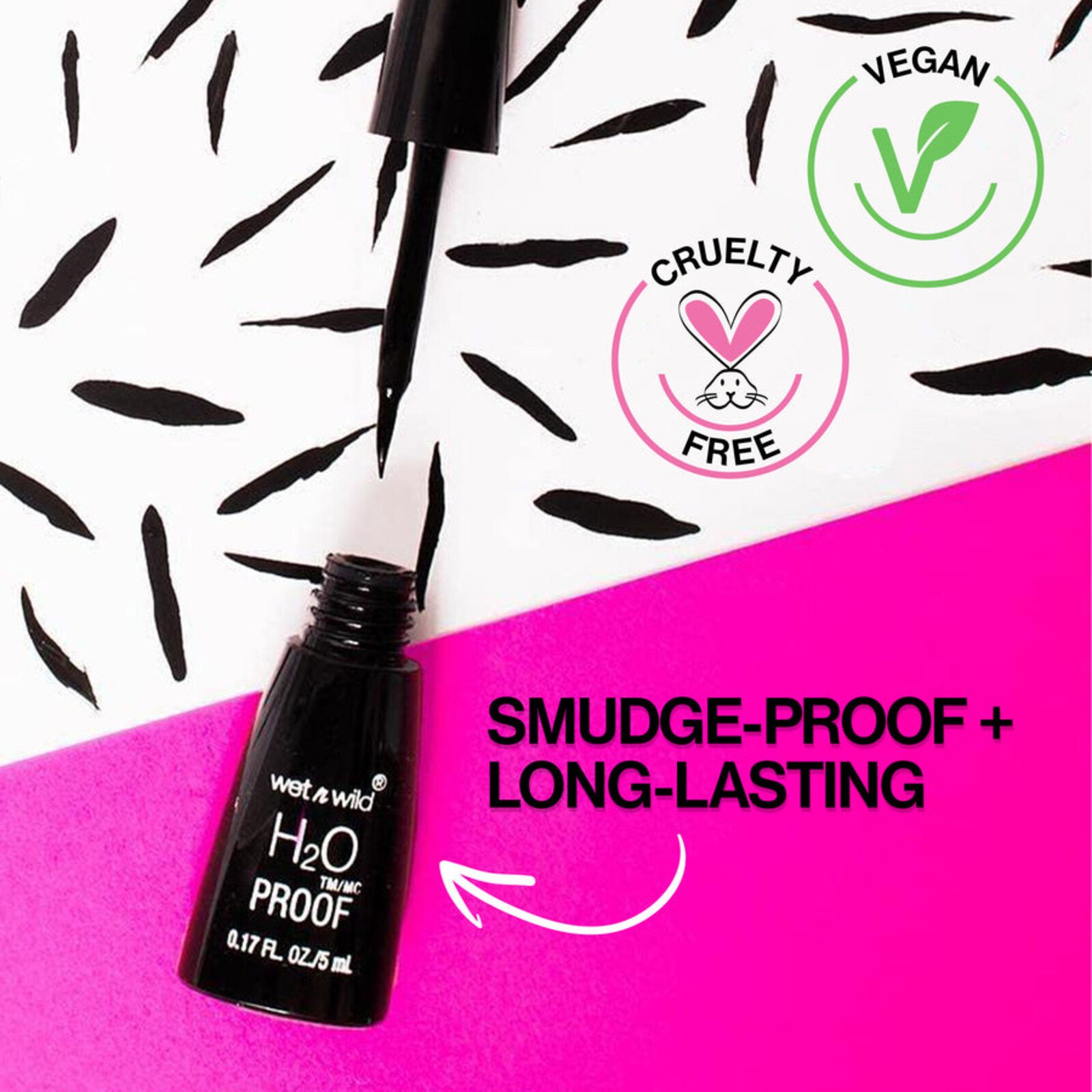 Wet n Wild H2O Proof Liquid Eyeliner Black 5ml