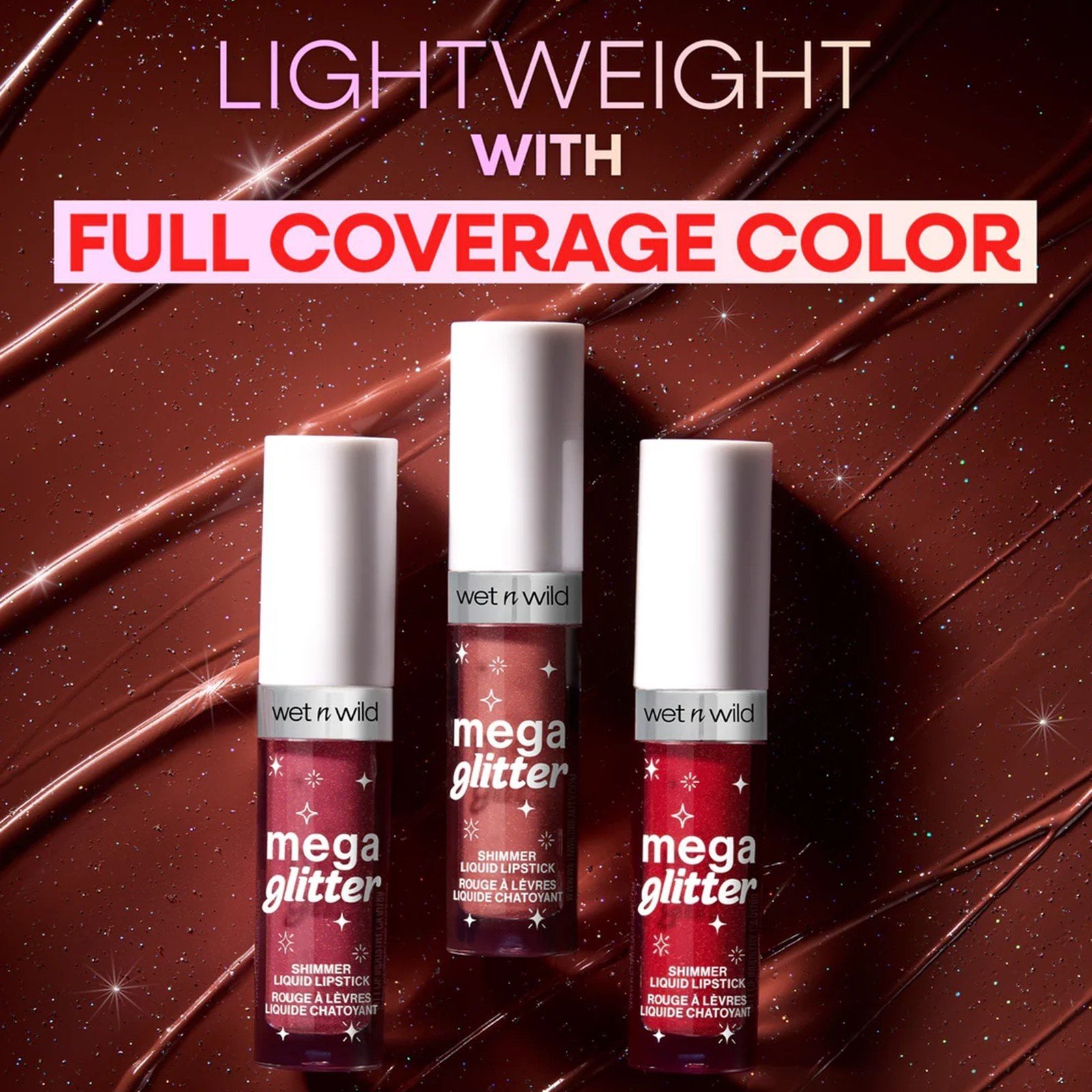 Wet n Wild Mega Glitter Shimmer Liquid Lipstick Hear Me Out 2.8ml