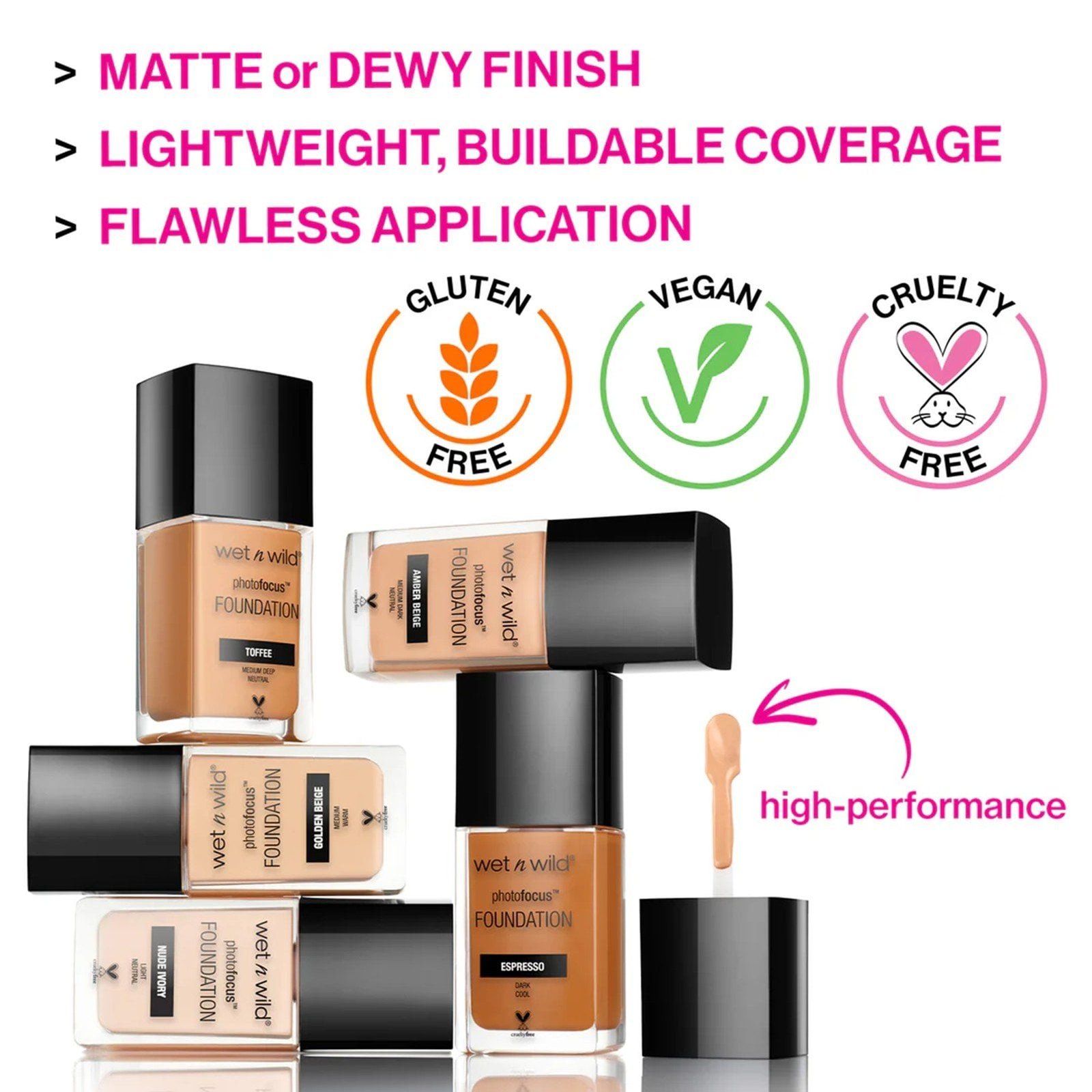 Wet n Wild Photo Focus Dewy Foundation Golden Beige 28ml