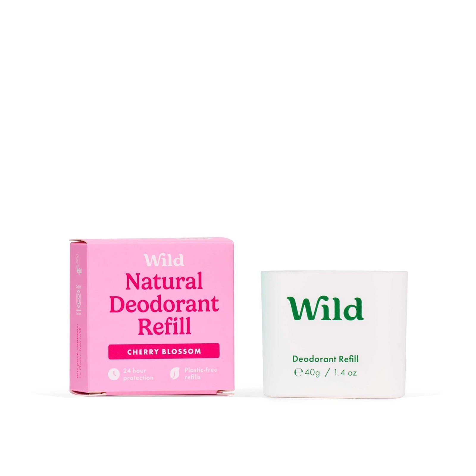 Wild Natural Deodorant Refill Cherry Blossom 40g