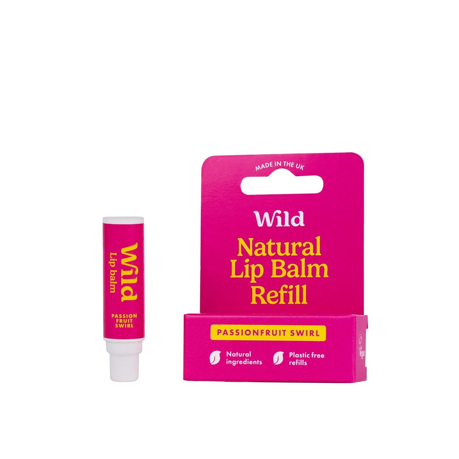 Wild Natural Lip Balm Refill Passion Fruit Swirl 4.5g