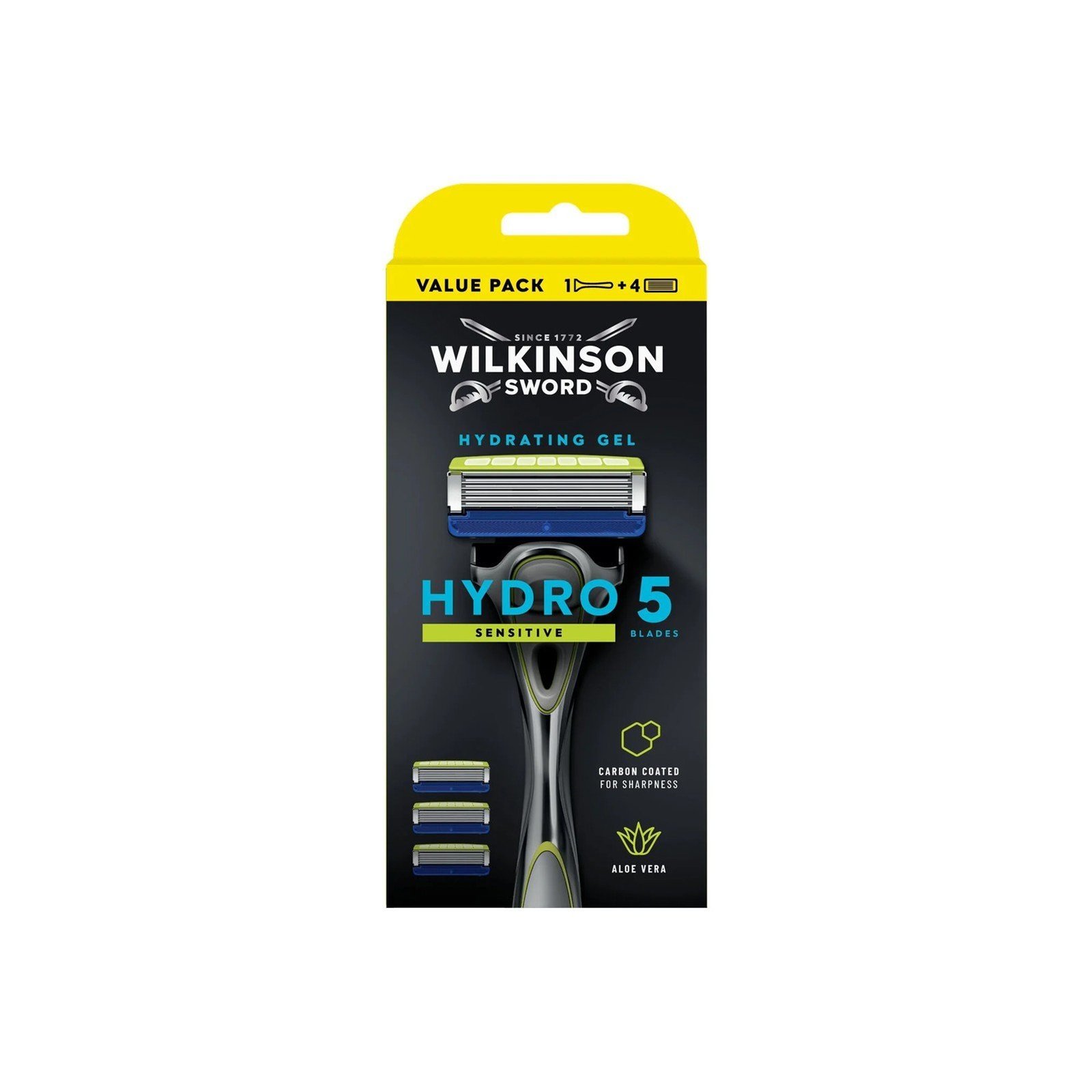Wilkinson Sword Hydro 5 Sensitive Razor + 3 Replacement Blades