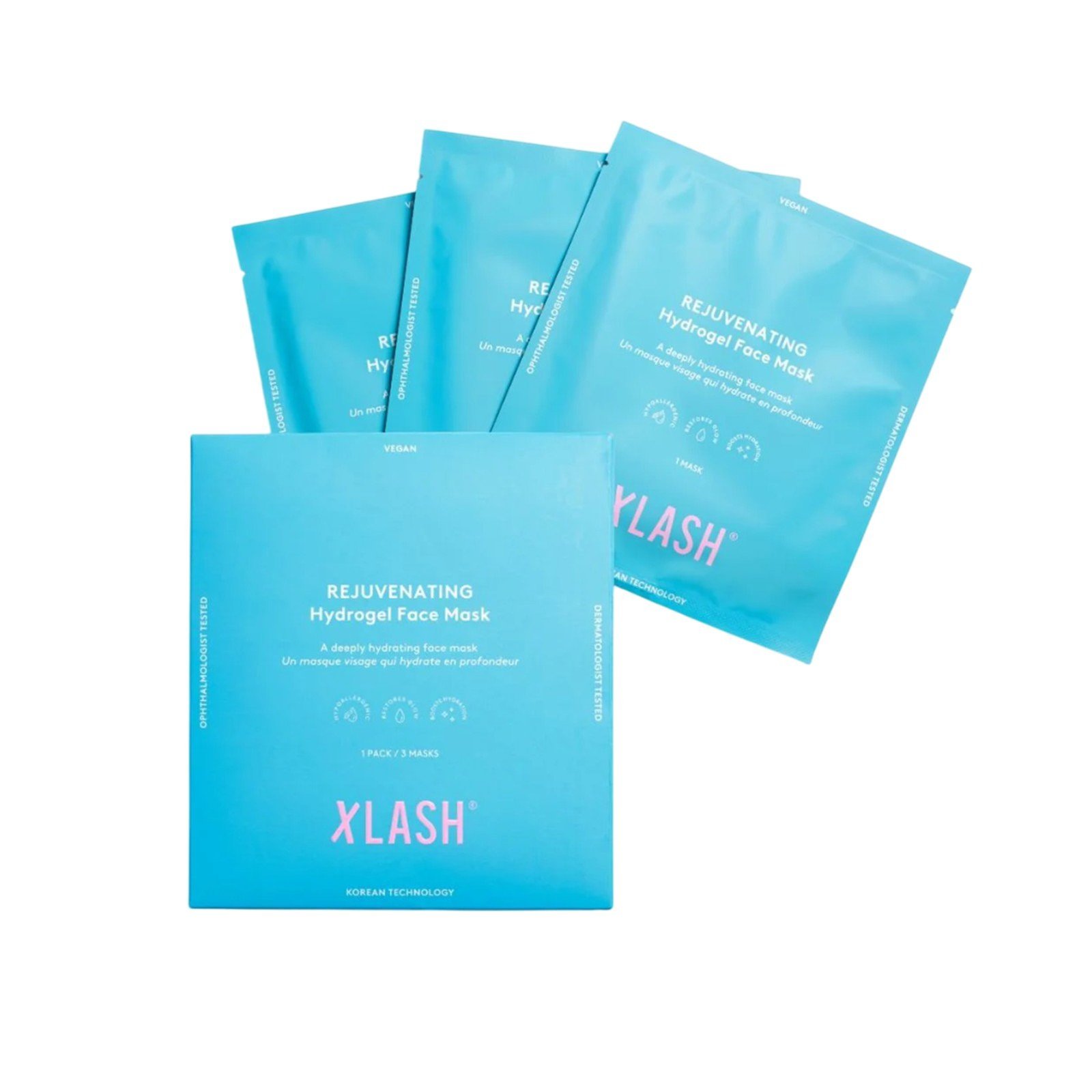 Xlash Rejuvenating Hydrogel Face Mask x3 قطر التوصيل Xlash Rejuvenating Hydrogel Face Mask x3 قطر التوصيل