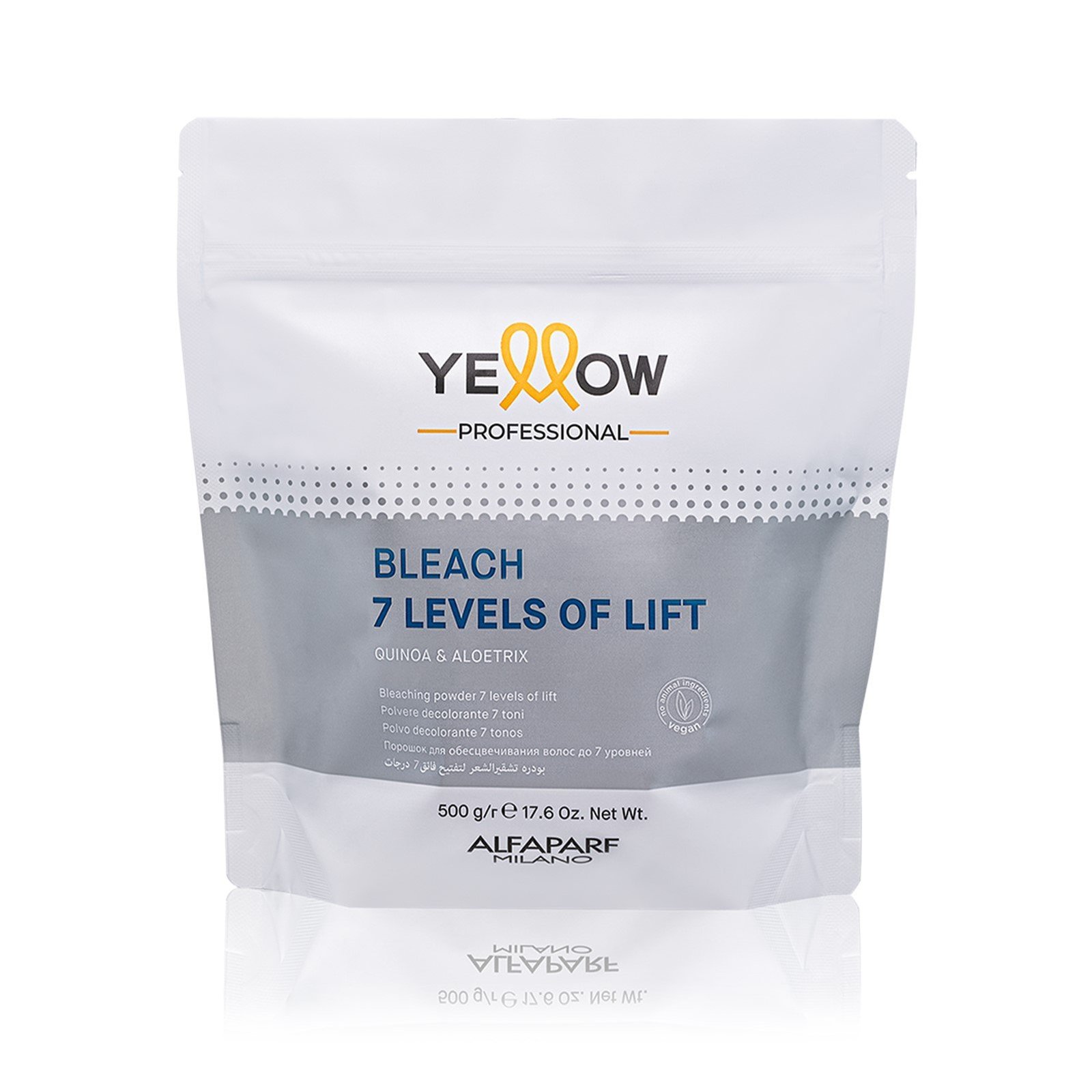 Yellow Professional Bleach 7 Levels Of Lift Bleaching Powder 500g (17.6 oz)