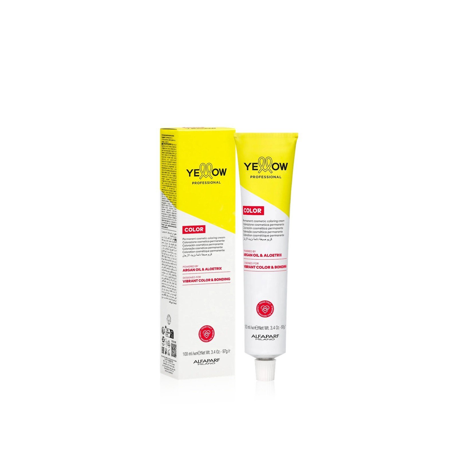 Yellow Professional Color Permanent Cosmetic Coloring Cream 7.32 Medium Golden Violet Blonde 100ml