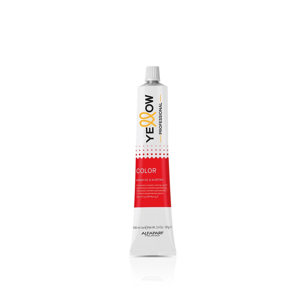 Yellow Professional Color Permanent Cosmetic Coloring Cream .66 Medium Intense Red Blor Blonde 100ml (3.4 oz)