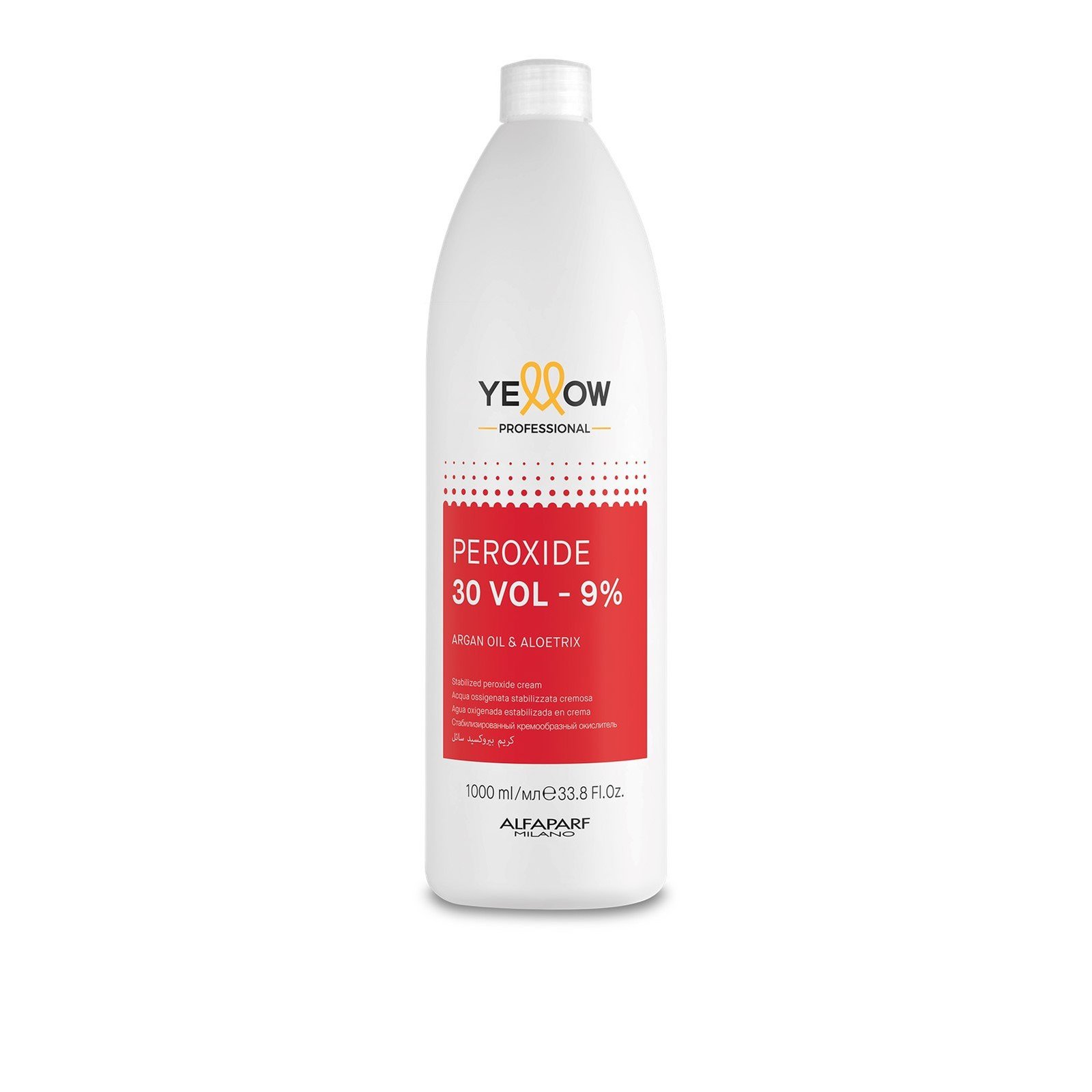 Yellow Professional Stabilized Peroxide Cream 30 Vol 1L (33.8 fl oz)