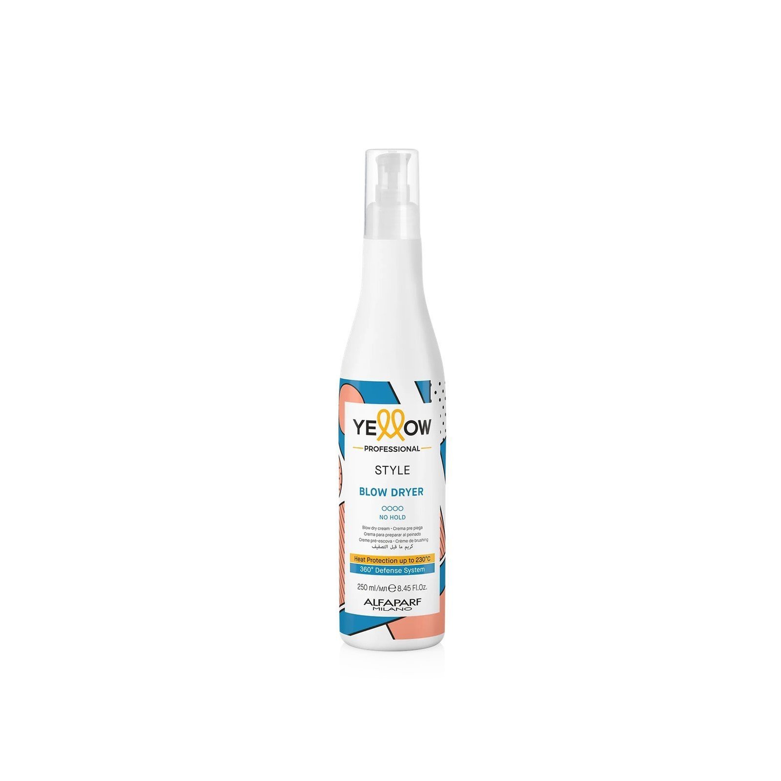 Yellow Professional Style Blow Dryer Cream 250ml