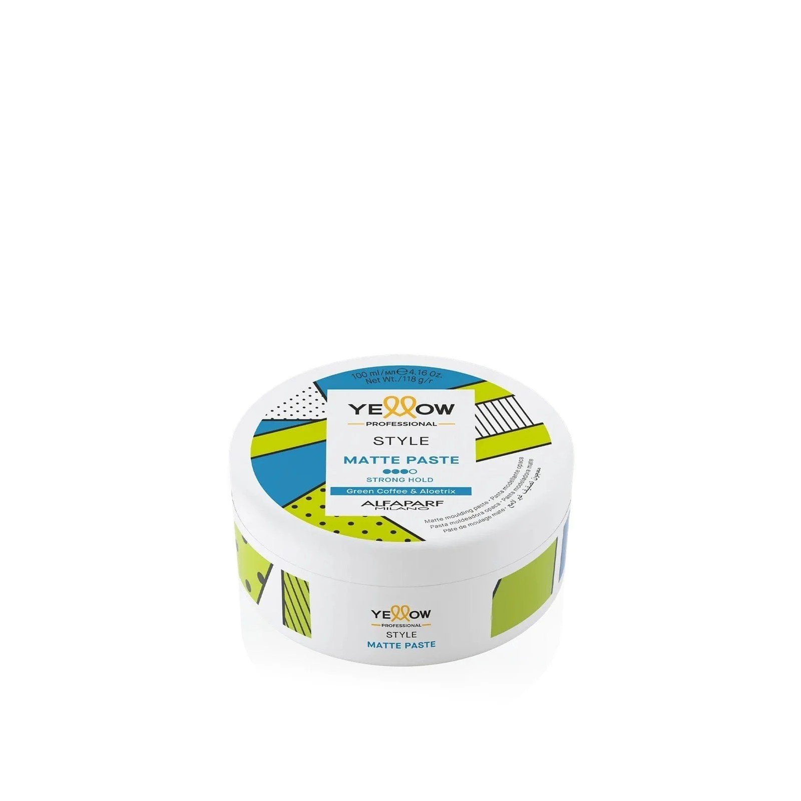 Yellow Professional Style Matte Paste Strong Hold 100ml