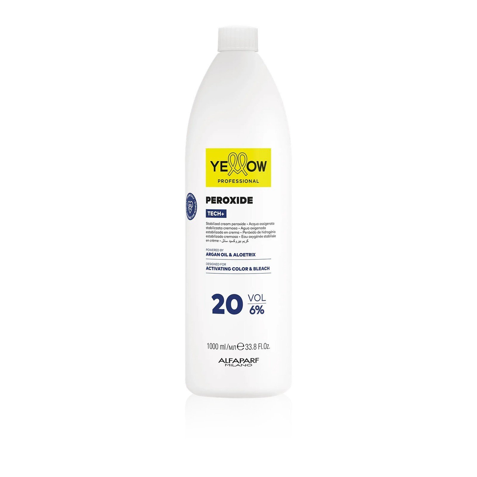 Yellow Professional Tech+ Stabilized Peroxide Cream 20 Vol 1L