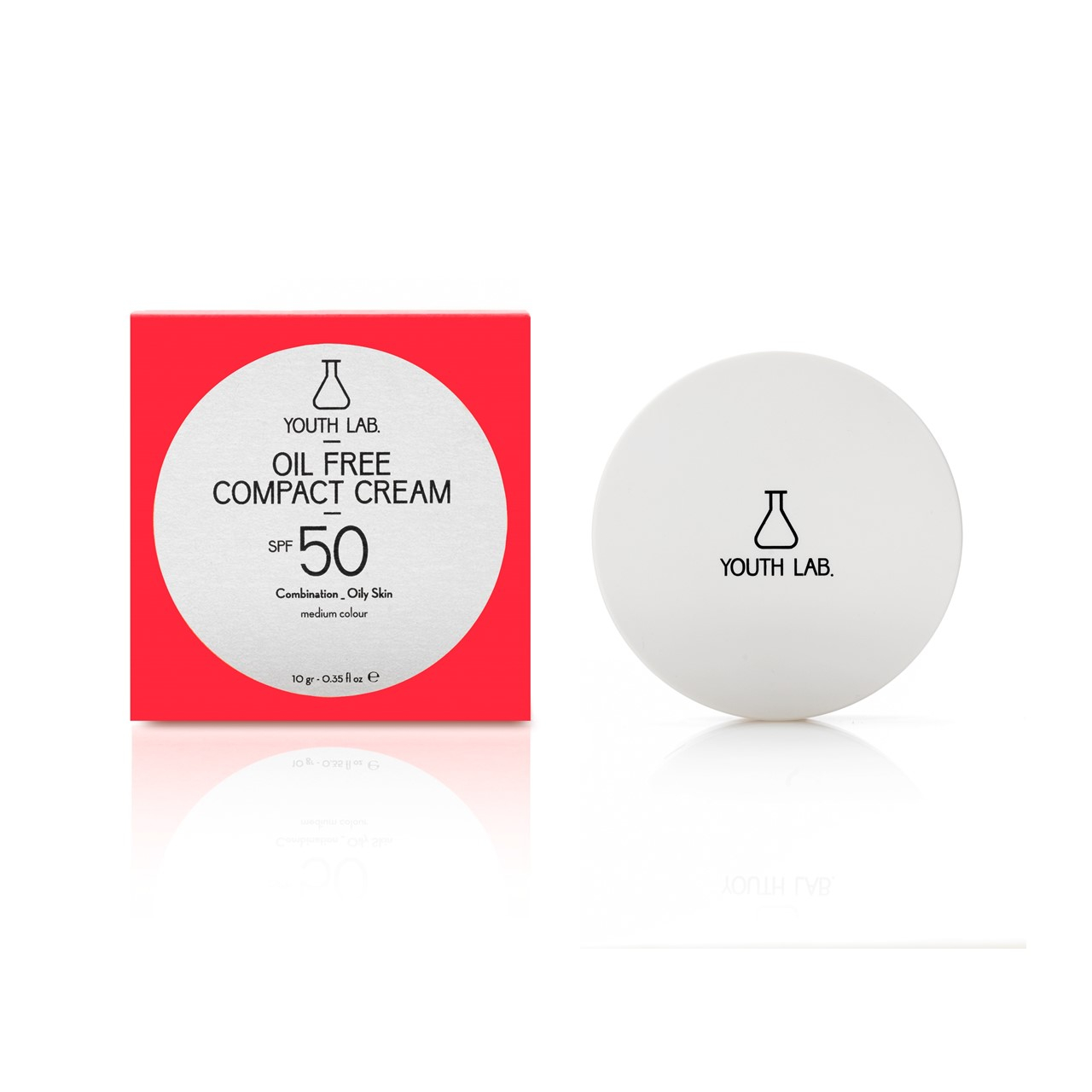 YOUTH LAB Oil Free Compact Cream SPF50 Medium 10g (0.35oz)