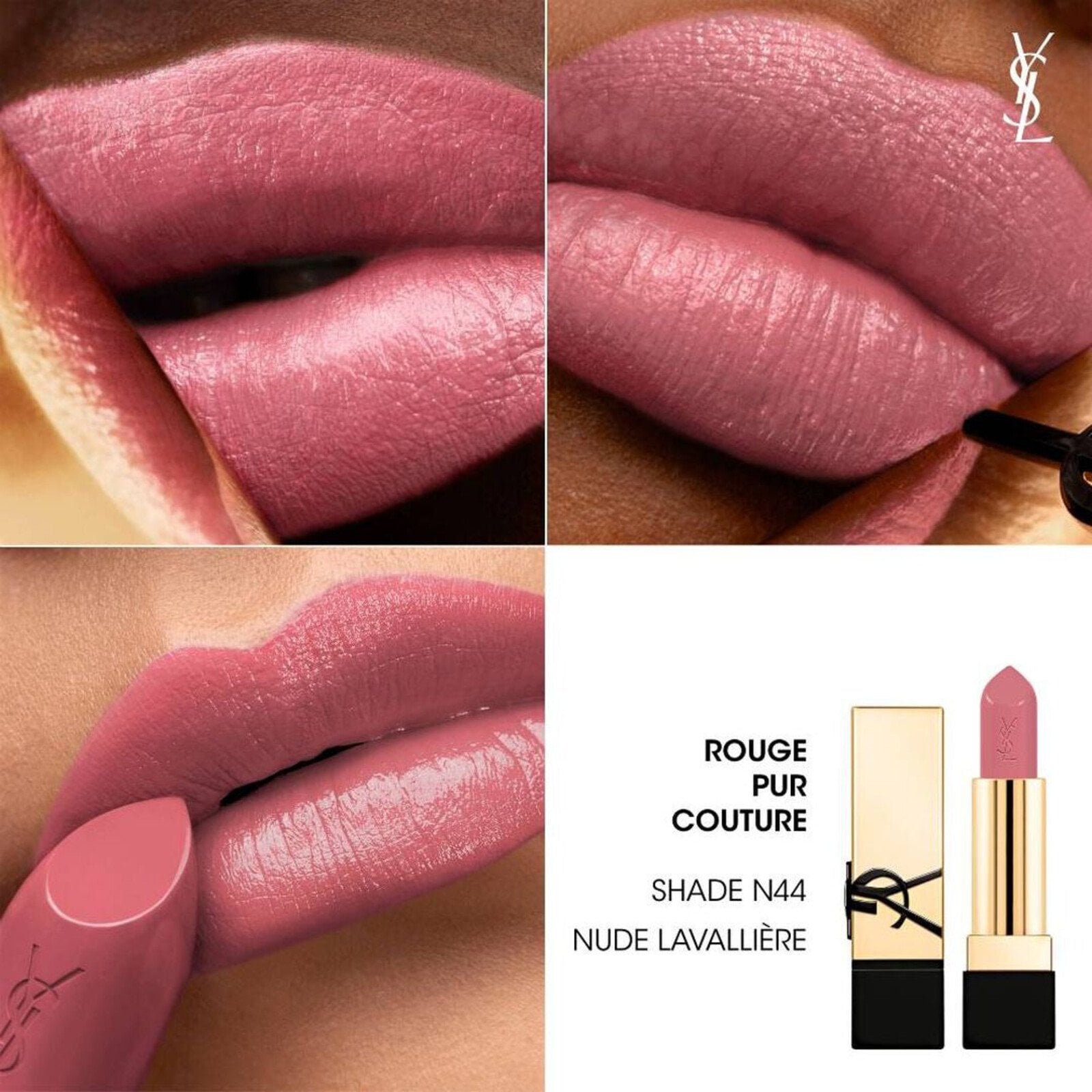 Yves Saint Laurent Rouge Pur Couture Satin Color Lipstick N44 Nude Lavallière 3.8g