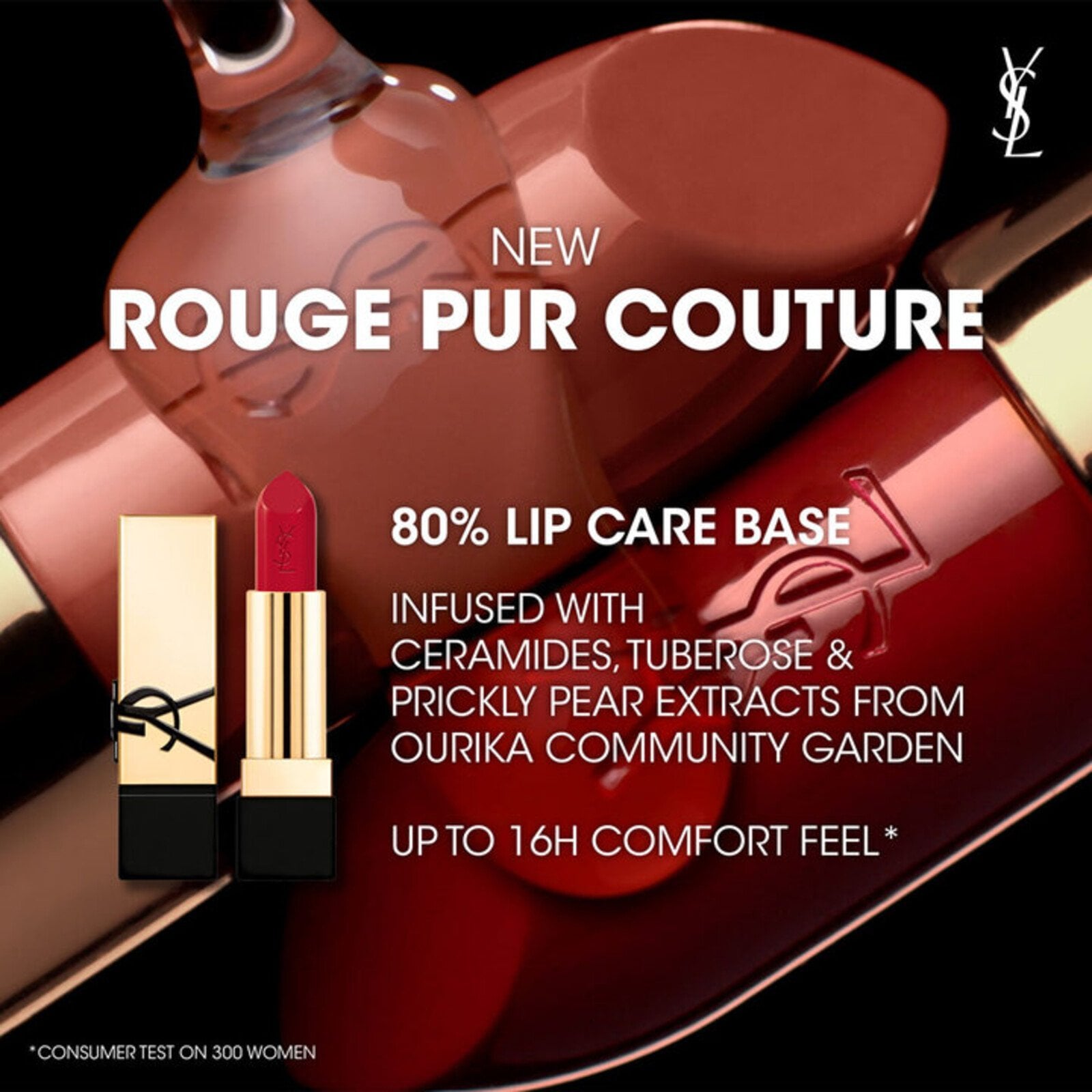 Yves Saint Laurent Rouge Pur Couture Satin Color Lipstick N44 Nude Lavallière 3.8g