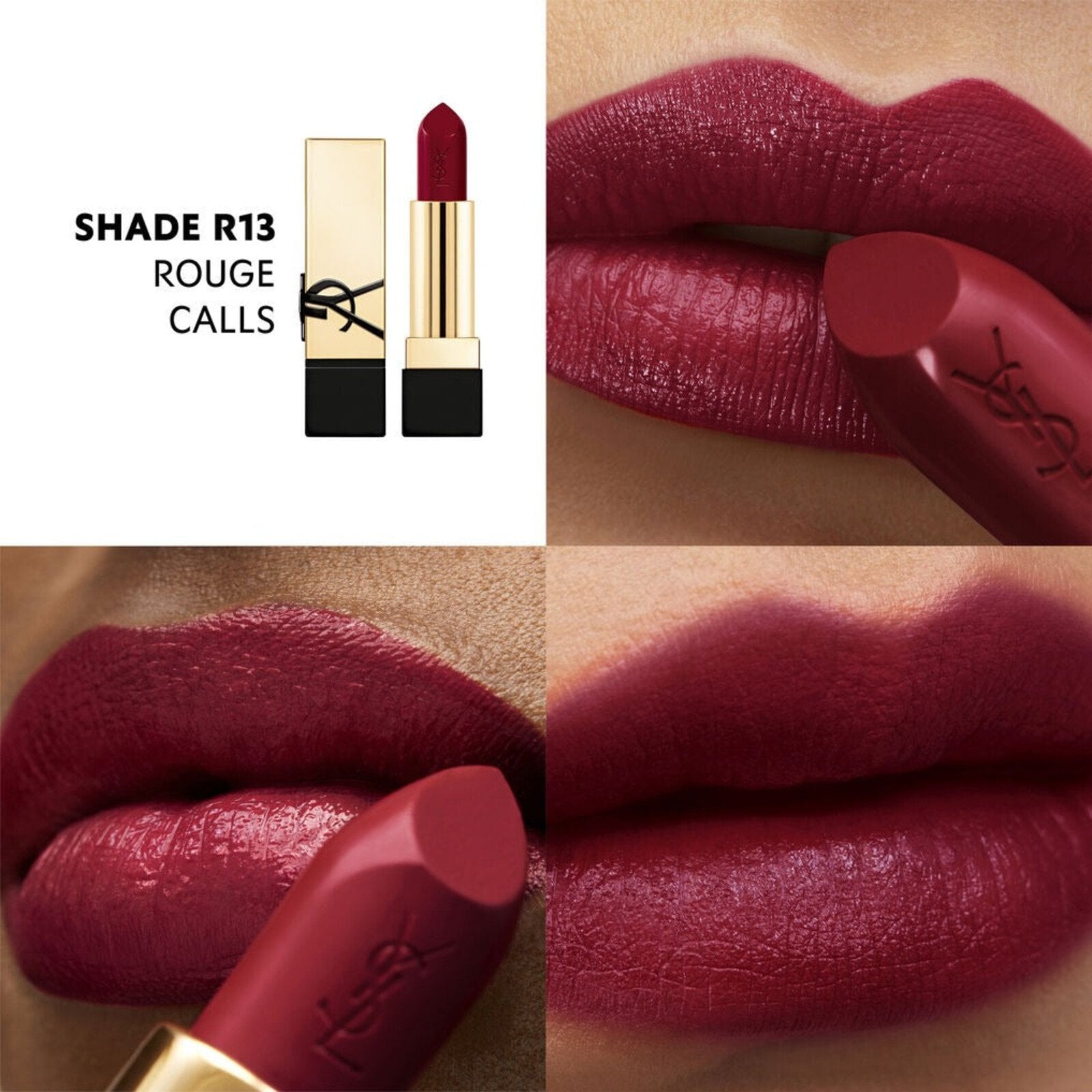 Yves Saint Laurent Rouge Pur Couture Satin Color Lipstick R13 Rouge Calls 3.8g