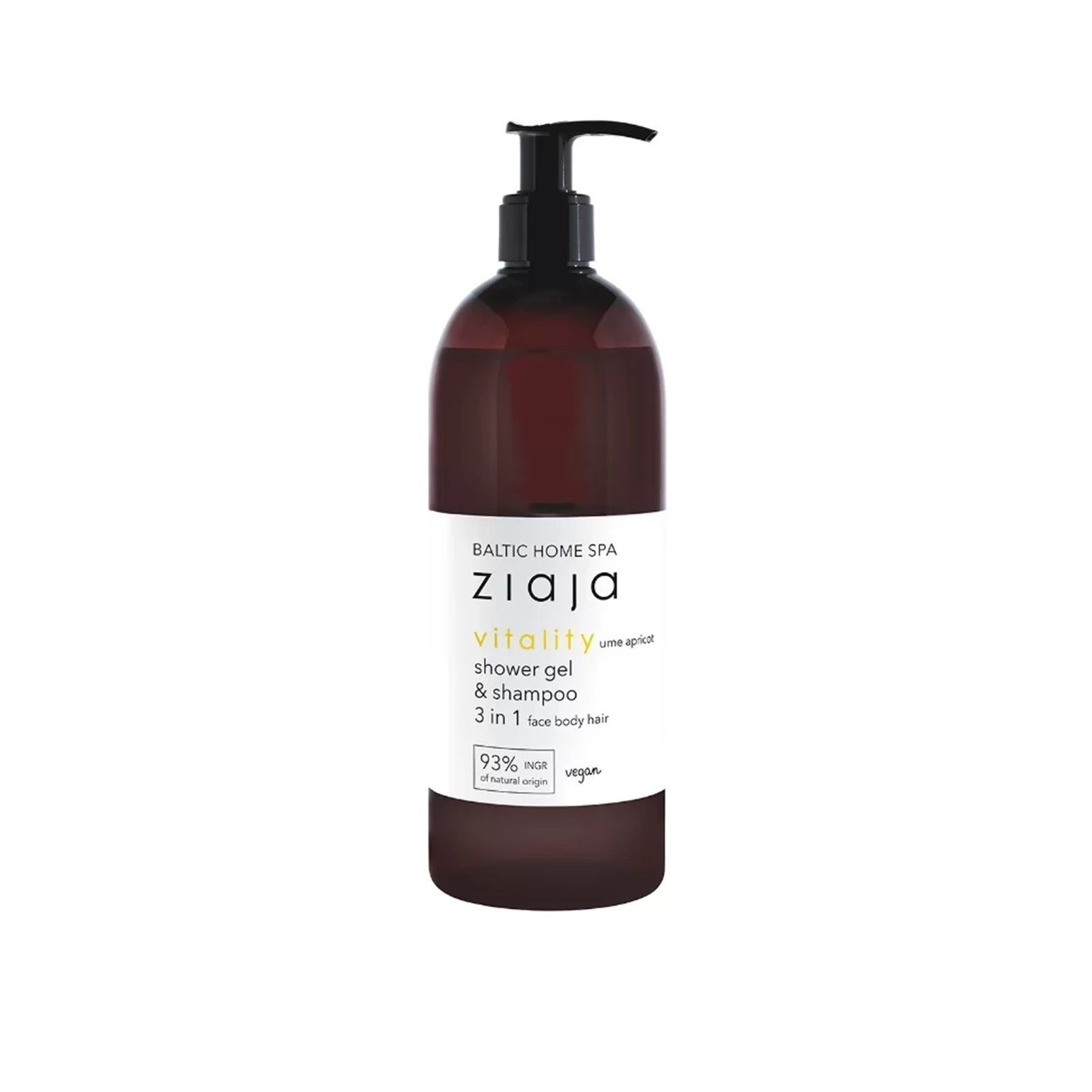 Ziaja Baltic Home Spa Vitality Shower Gel & Shampoo 3-In-1 500ml