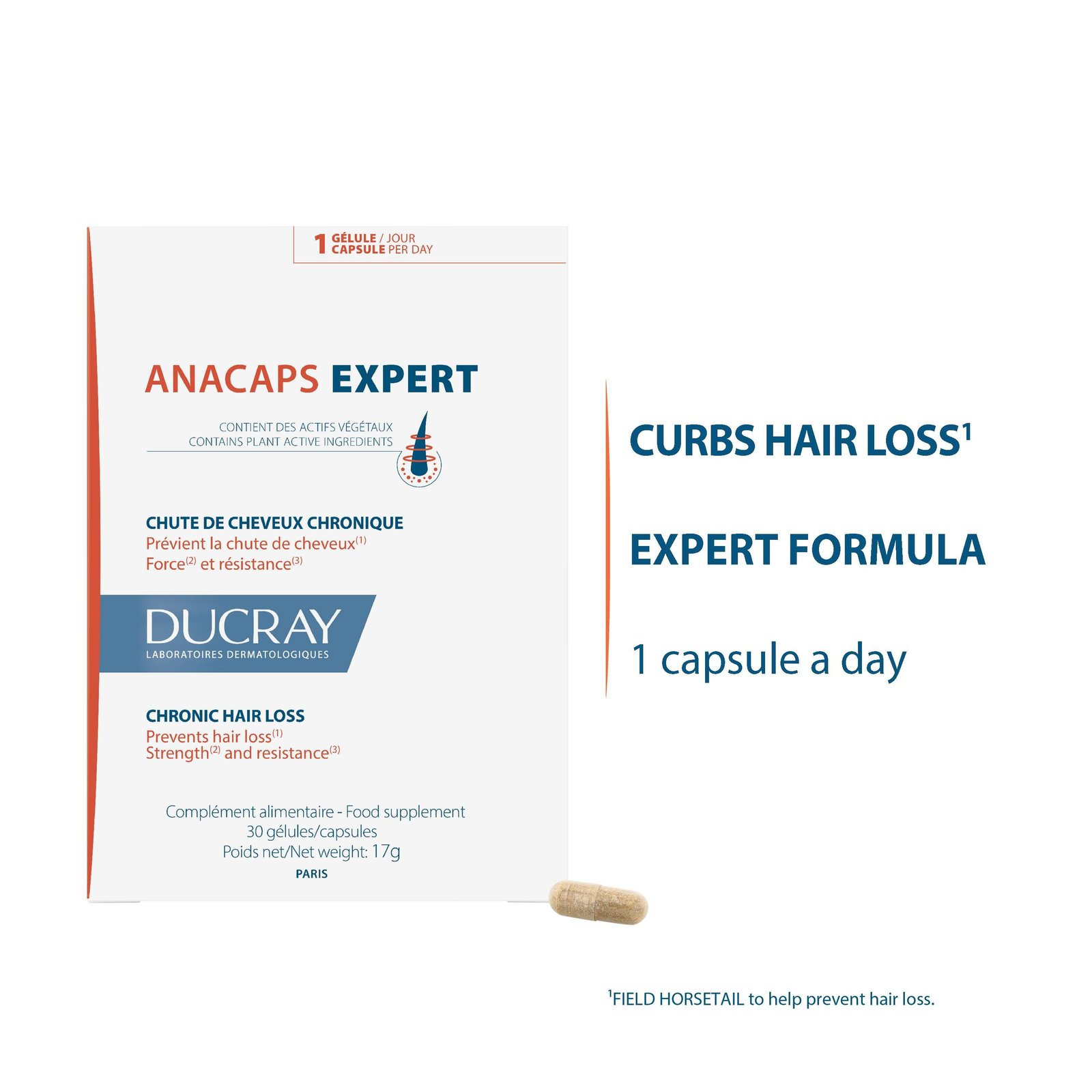 Ducray Anacaps Expert for Chronic Hair Loss 3x30 USA