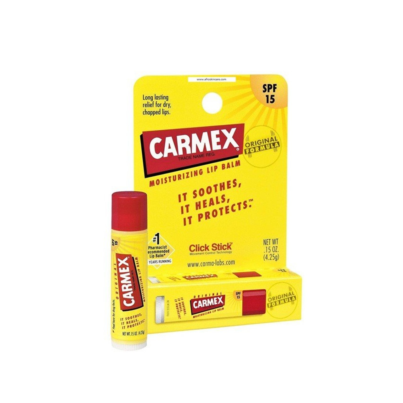 Carmex Original Formula Moisturizing Lip Balm Spf15 4.25G