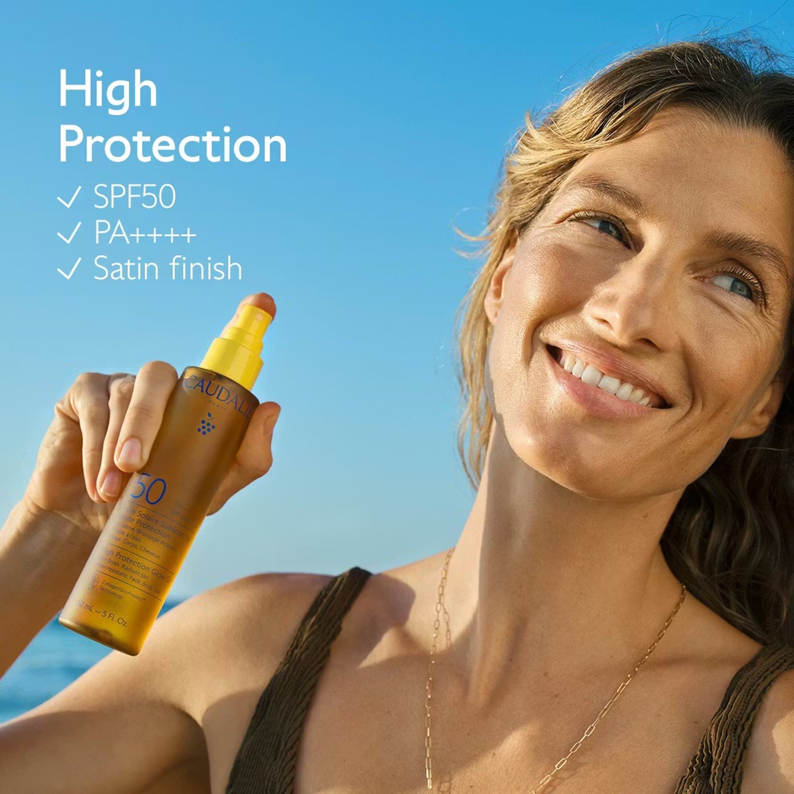 Caudalie Vinosun Protect High Protection Glow Oil SPF50 150ml New Zealand