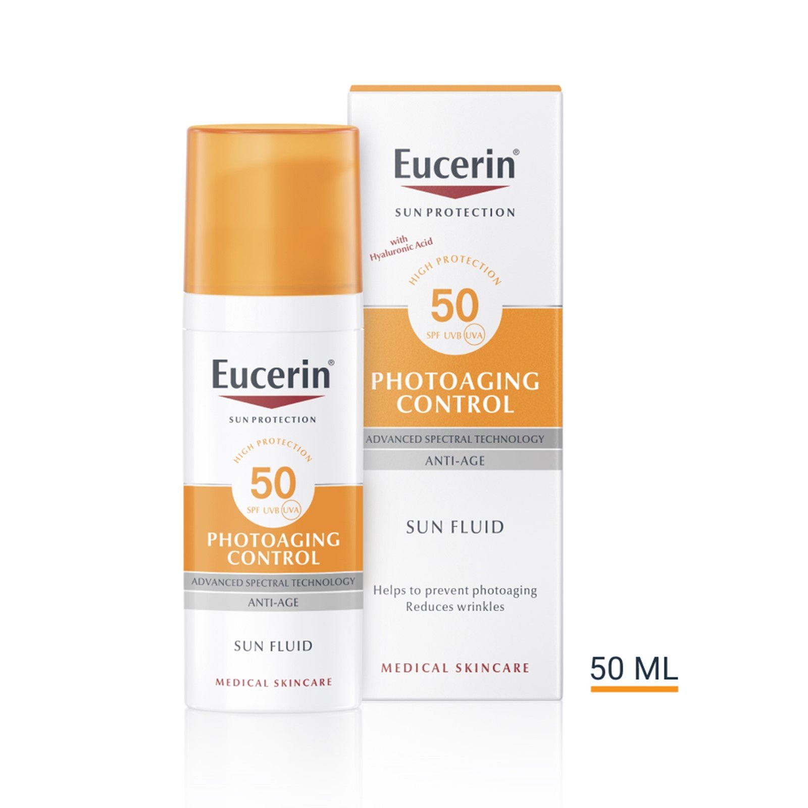 Eucerin флюид sun protection