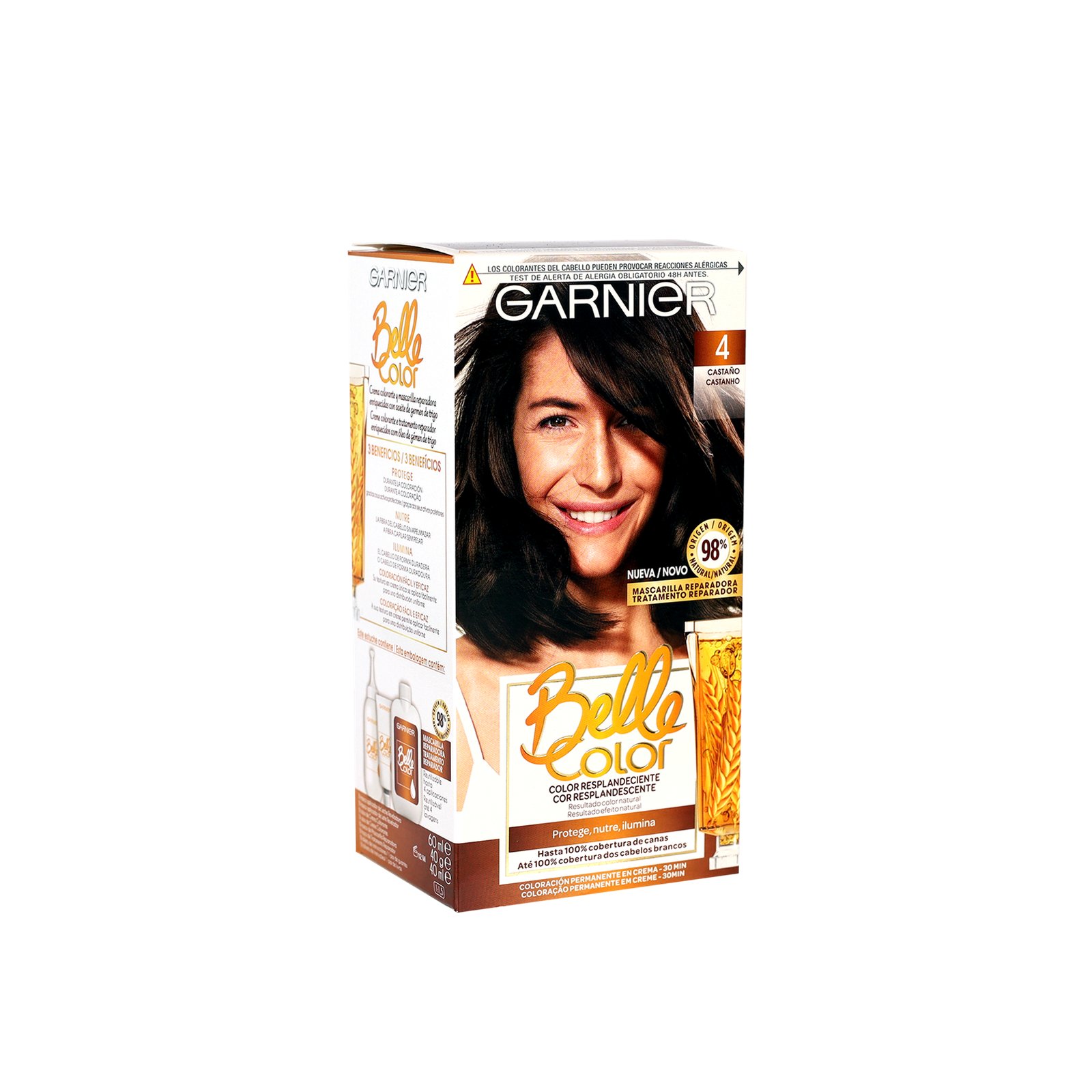 Buy Garnier Belle Color Permanent Hair Dye 4 Brown · South Korea