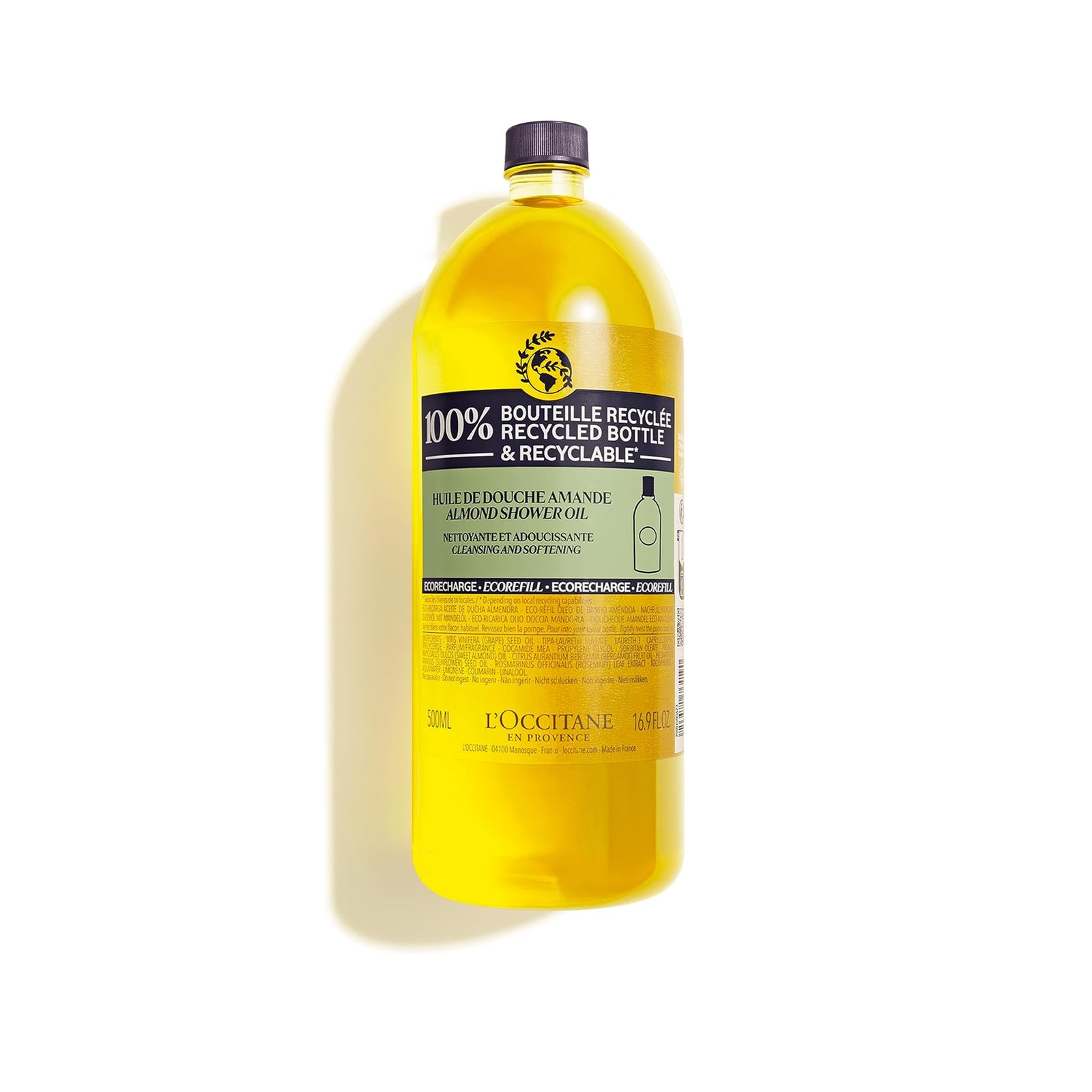 Buy L'Occitane Cleansing & Softening Almond Shower Oil EcoRefill 500ml