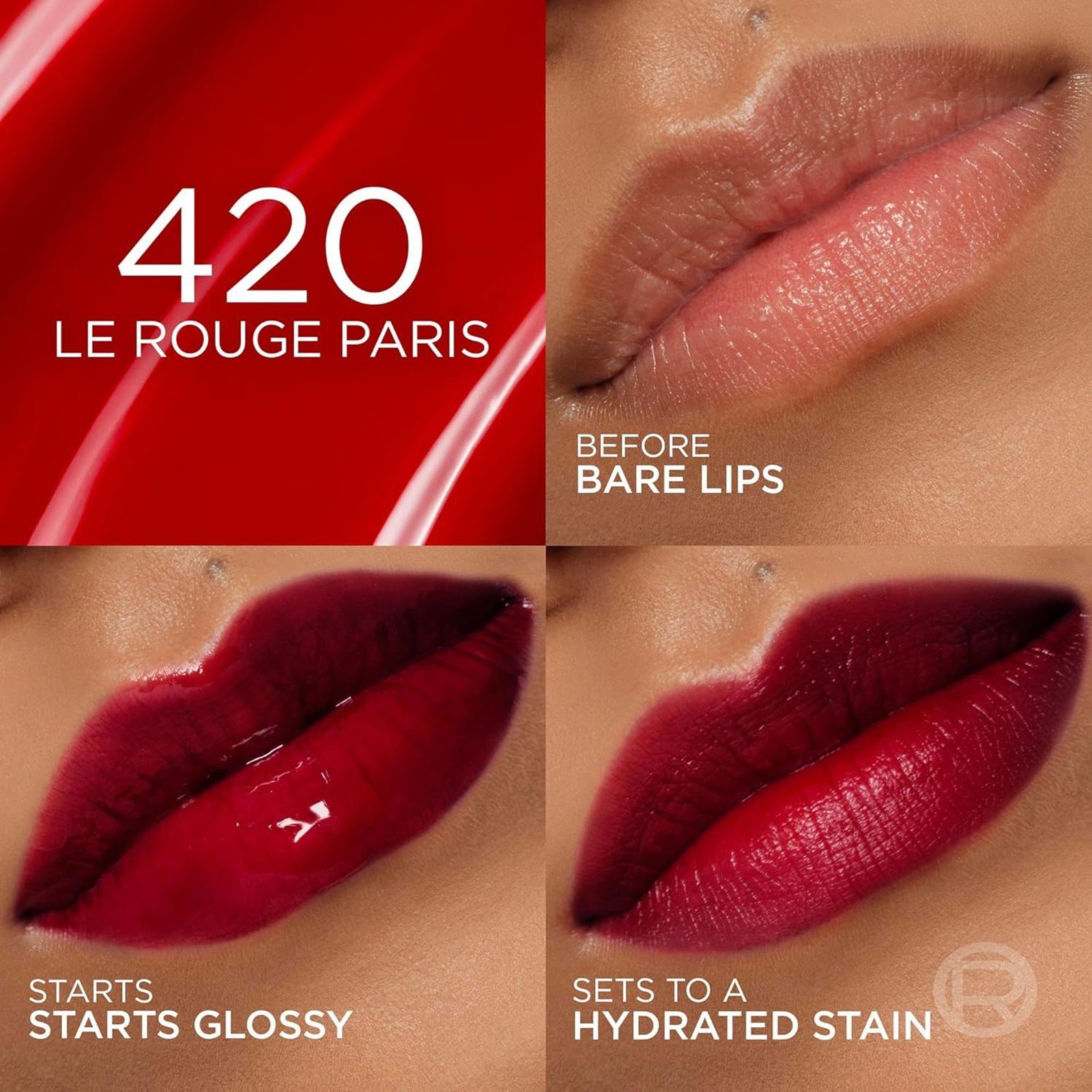 L'oréal Paris Hyaluron Tint Lip Stain Serum 420 Le Rouge Paris 5ml Colombia