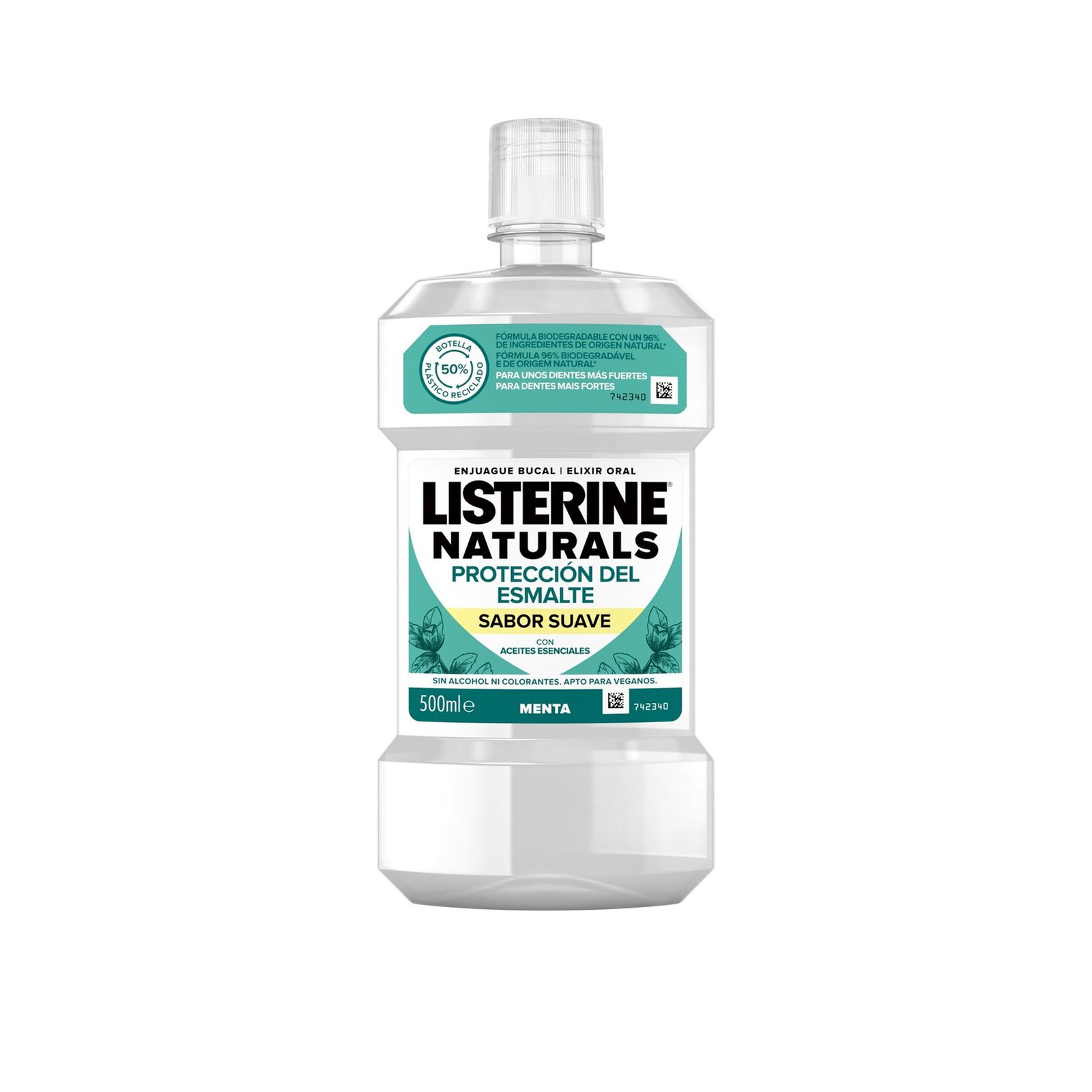 Buy Listerine Naturals Enamel Protect Mild Taste Mouthwash 500ml (16.9